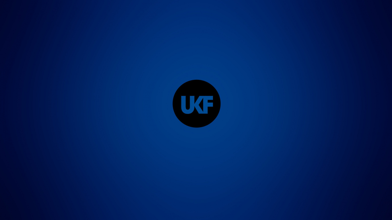 Blue and White Round Logo. Wallpaper in 1366x768 Resolution