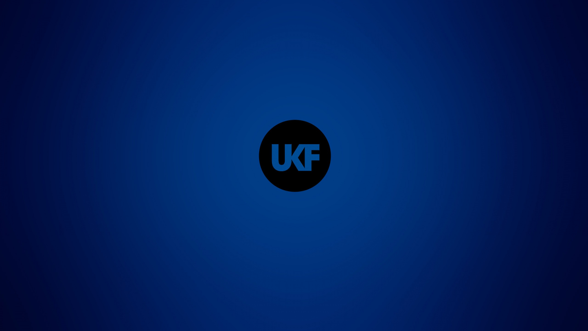 Blue and White Round Logo. Wallpaper in 1920x1080 Resolution