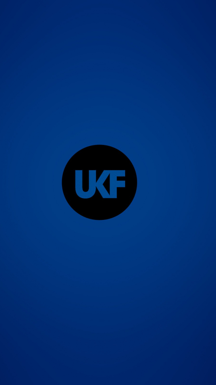 Logo Rond Bleu et Blanc. Wallpaper in 750x1334 Resolution