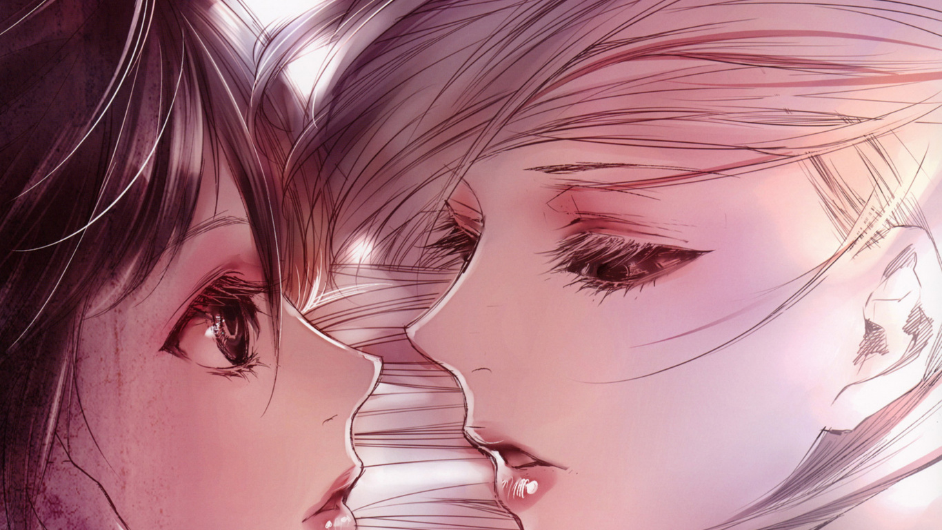 Brown Haired Woman Anime Character. Wallpaper in 1366x768 Resolution