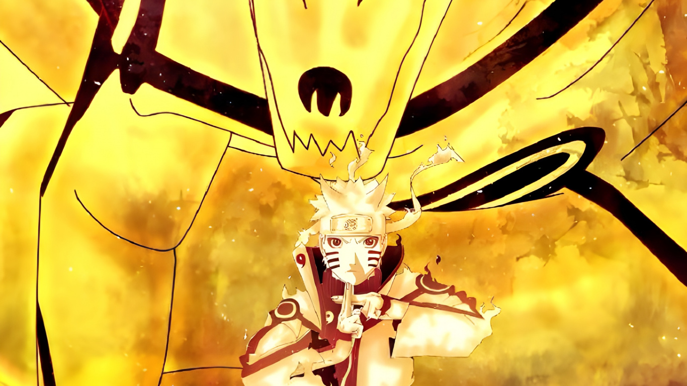 Anime, Naruto Famous, Naruto Uzumaki, Nagato, Sasuke Uchiha. Wallpaper in 1366x768 Resolution