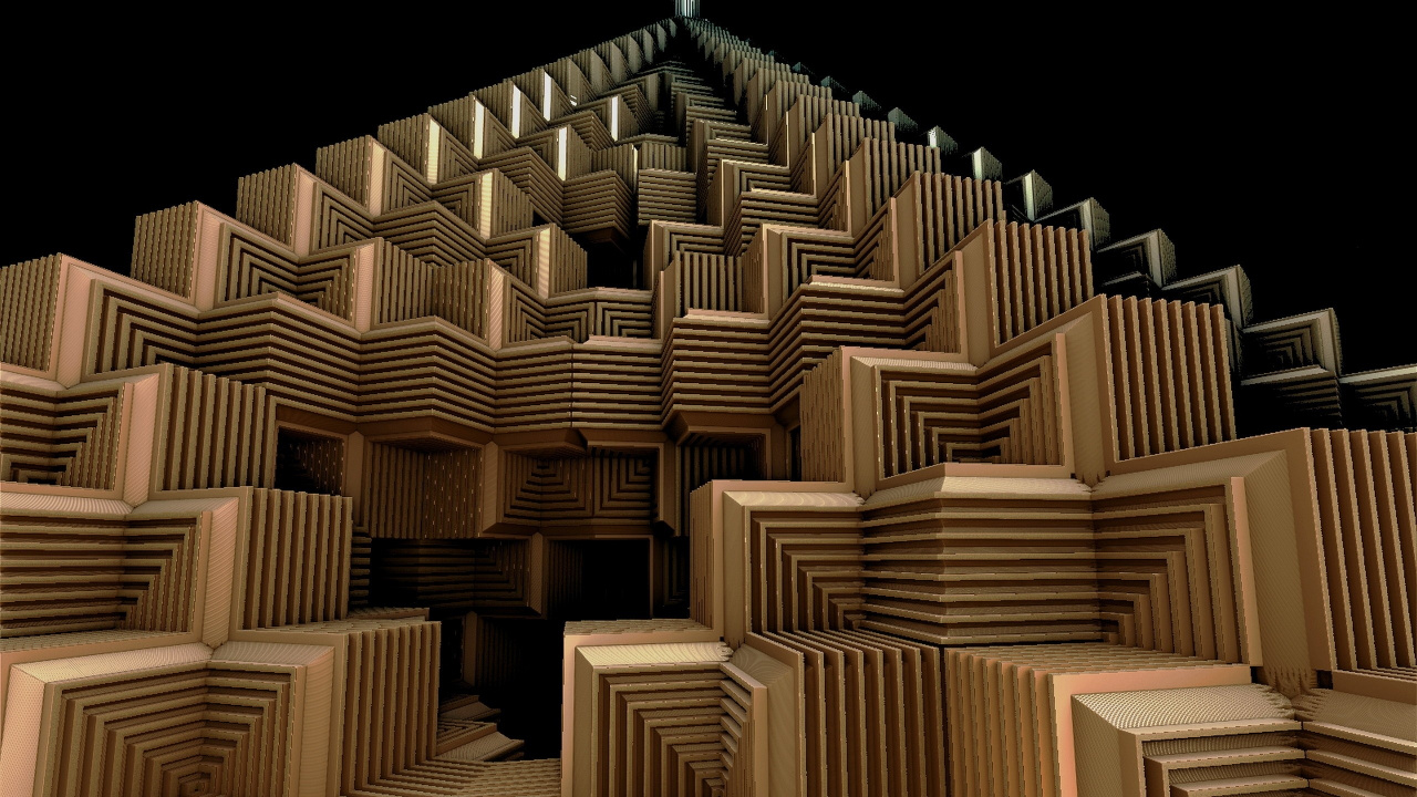 建筑, 3d渲染, 对称, 3d计算机图形 壁纸 1280x720 允许