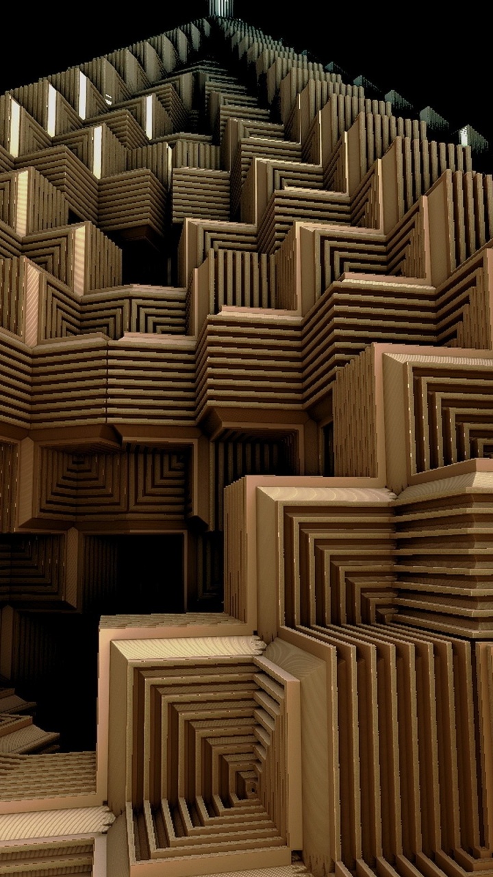 建筑, 3d渲染, 对称, 3d计算机图形 壁纸 720x1280 允许