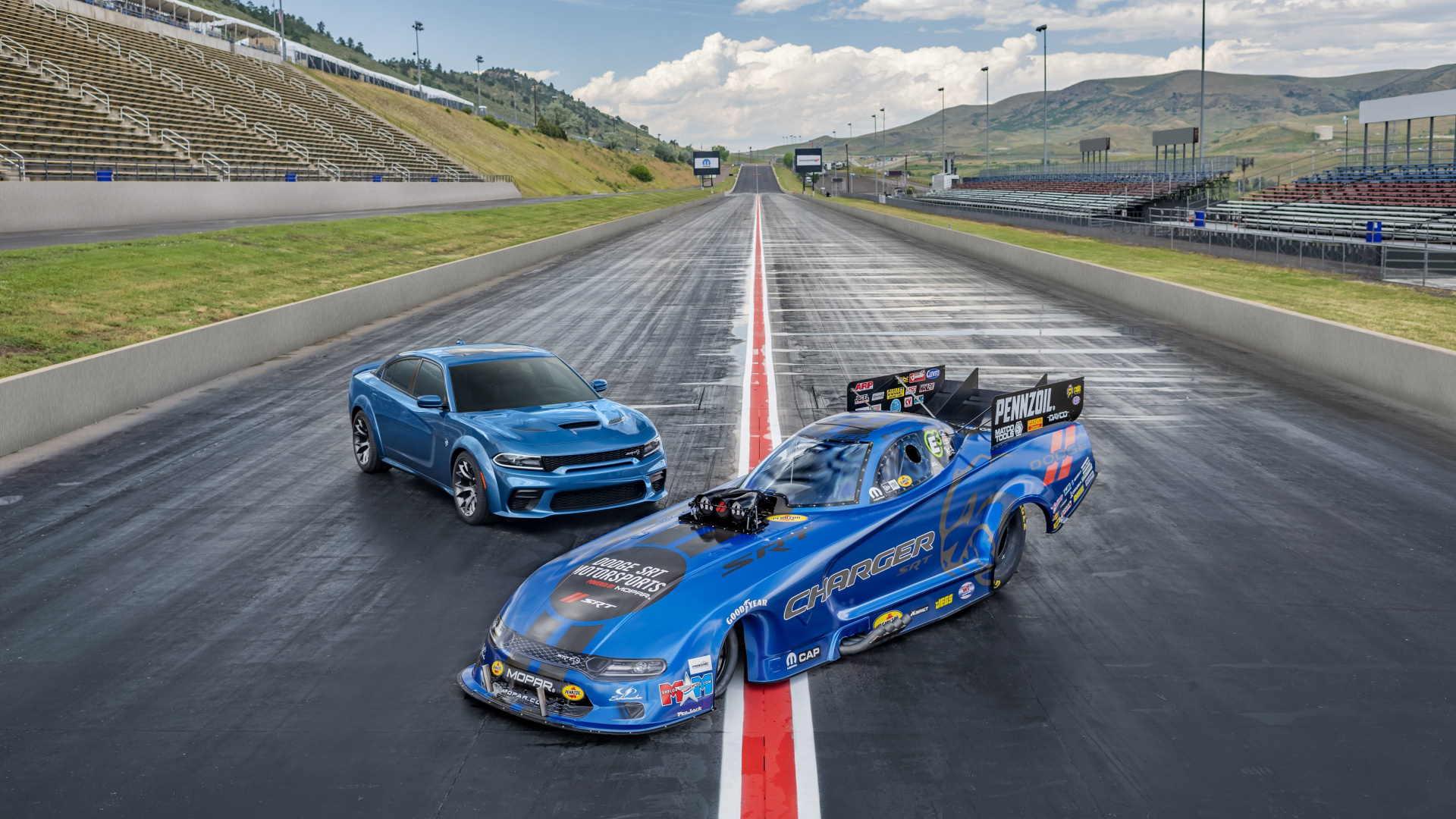 Dodge, Dodge Challenger 2007, Dodge Charger SRT Hellcat 2020, Chrysler, 2019 Dodge Challenger SRT Hellcat. Wallpaper in 1920x1080 Resolution