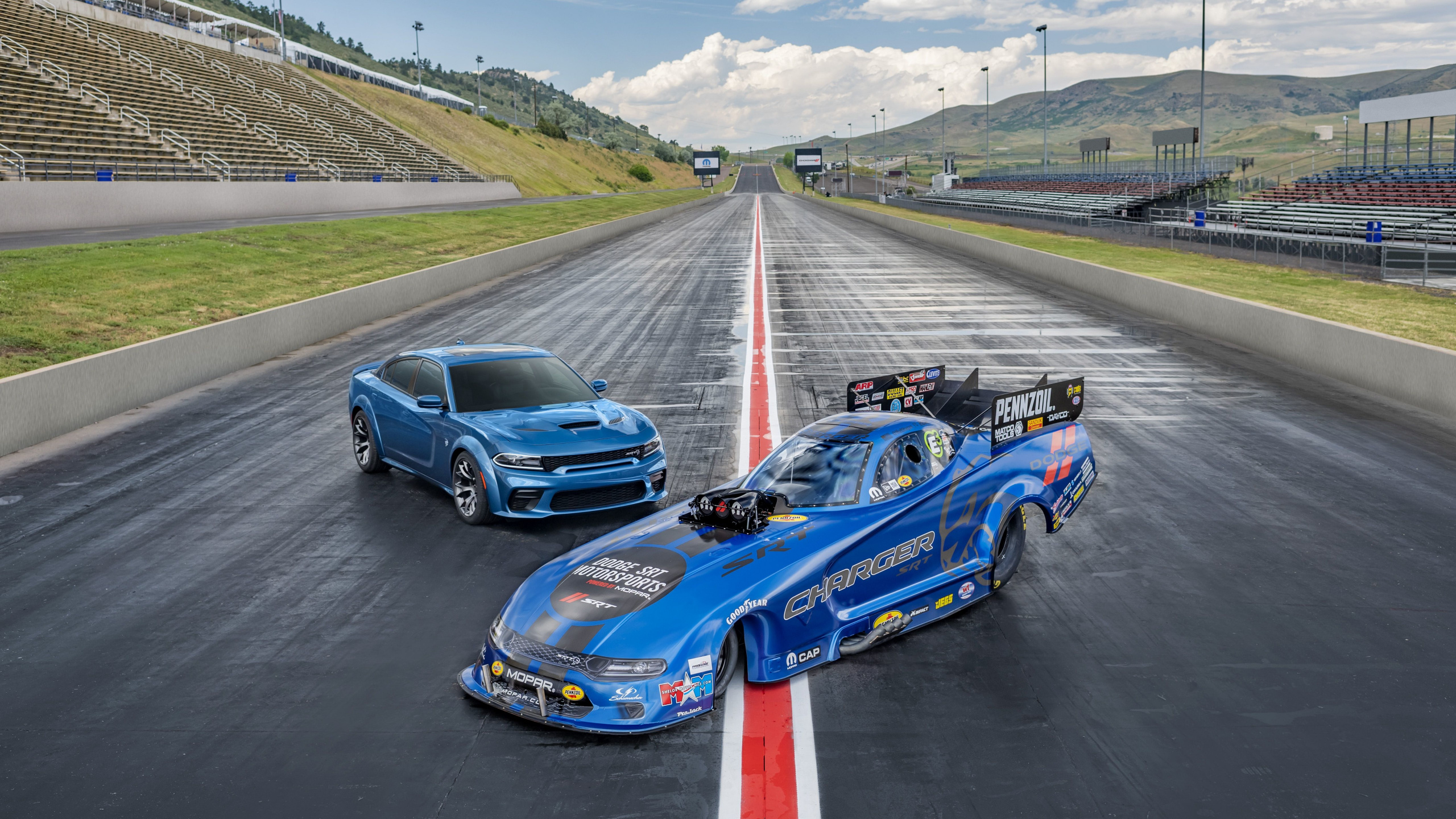 Dodge, Dodge Challenger 2007, Dodge Charger SRT Hellcat 2020, Chrysler, 2019 Dodge Challenger SRT Hellcat. Wallpaper in 2560x1440 Resolution