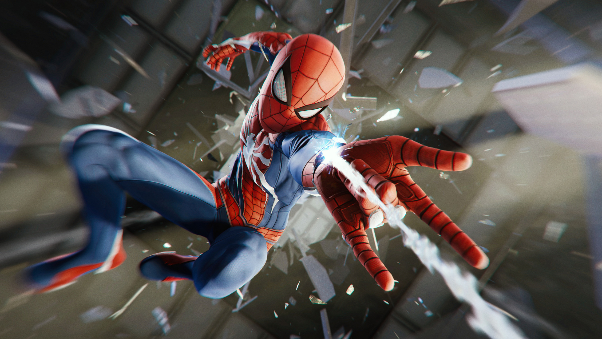 Spider-man, Insomniac Games, Action-Figur, Raum, Games. Wallpaper in 2560x1440 Resolution