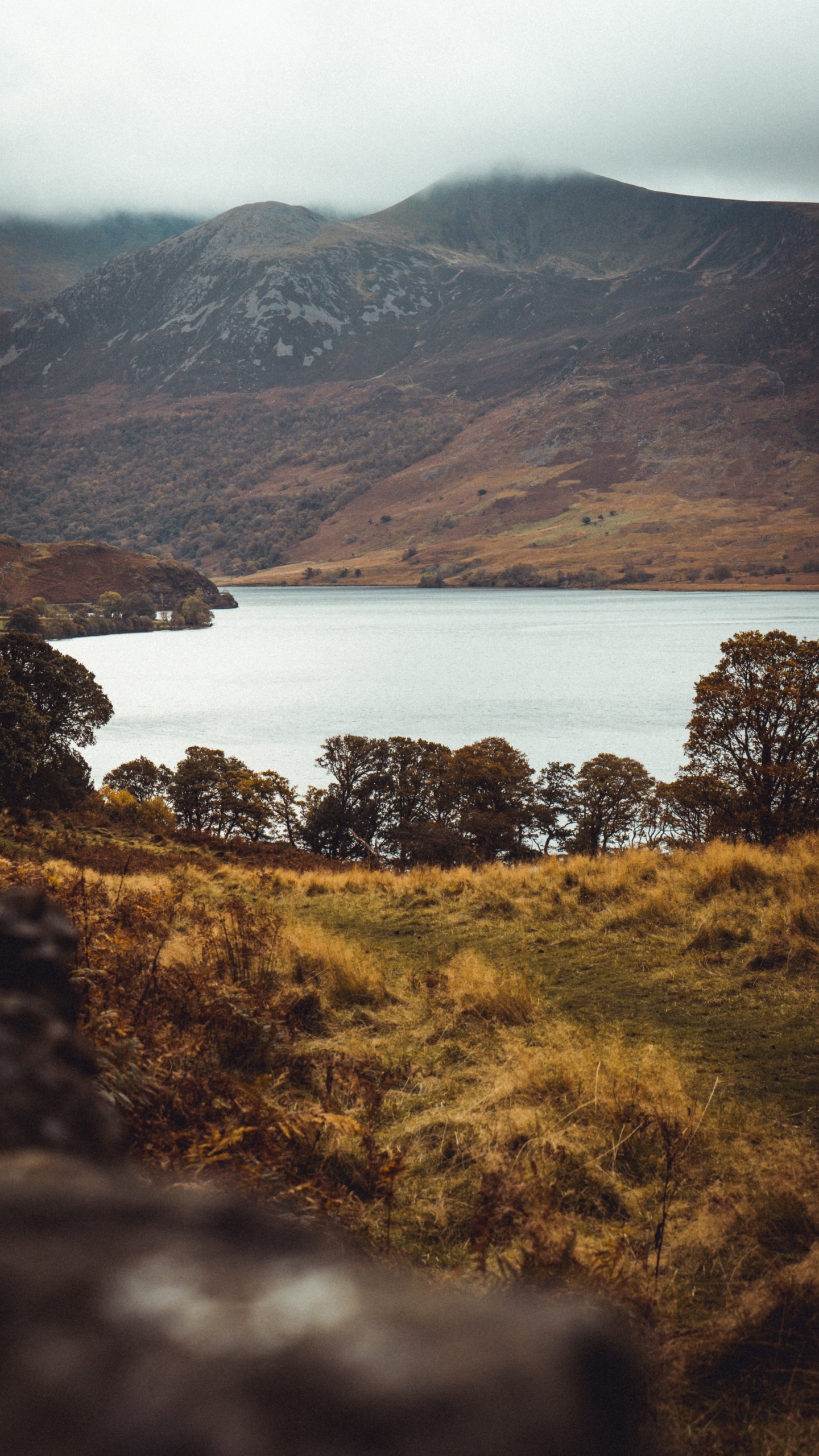 Highland, Naturaleza, Lago, Loch, Colina. Wallpaper in 1440x2560 Resolution