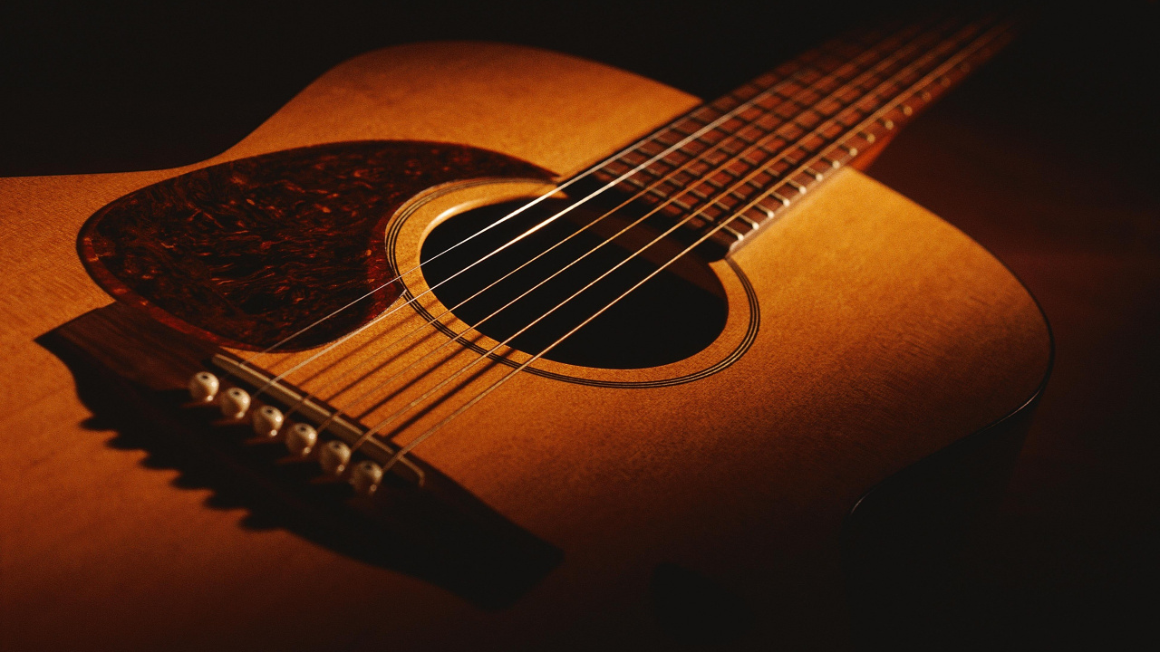 Acoustic Guitar, Guitar, Electric Guitar, Acoustic Music, String Instrument. Wallpaper in 1280x720 Resolution