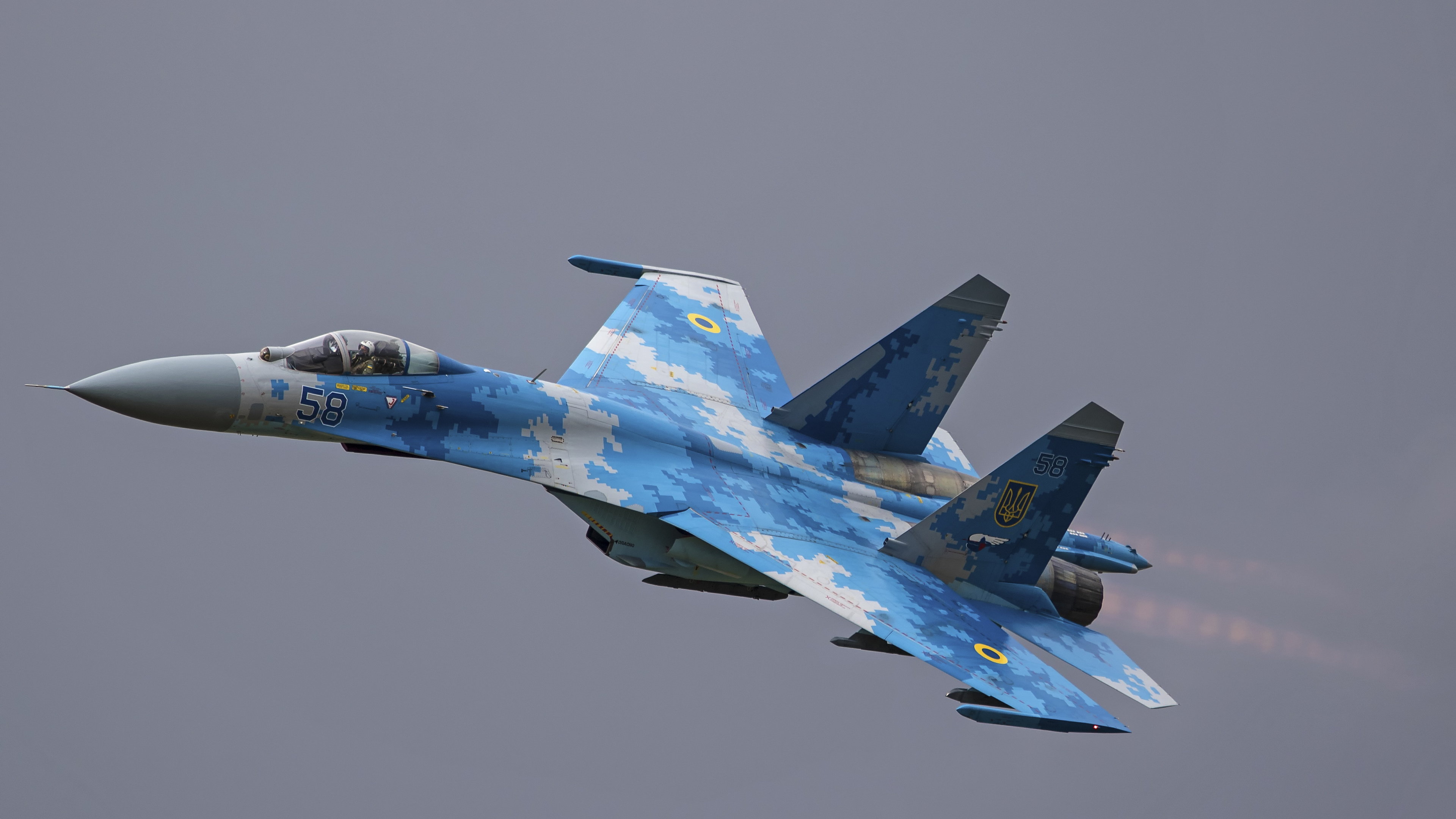 俄罗斯空军, 军用飞机, 空军, 喷气式飞机, 航班 壁纸 3840x2160 允许