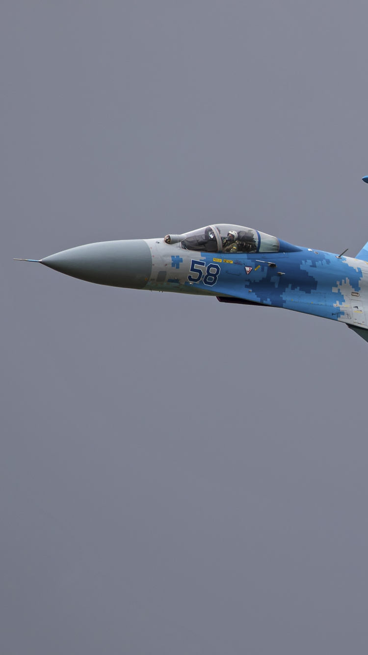 俄罗斯空军, 军用飞机, 空军, 喷气式飞机, 航班 壁纸 750x1334 允许