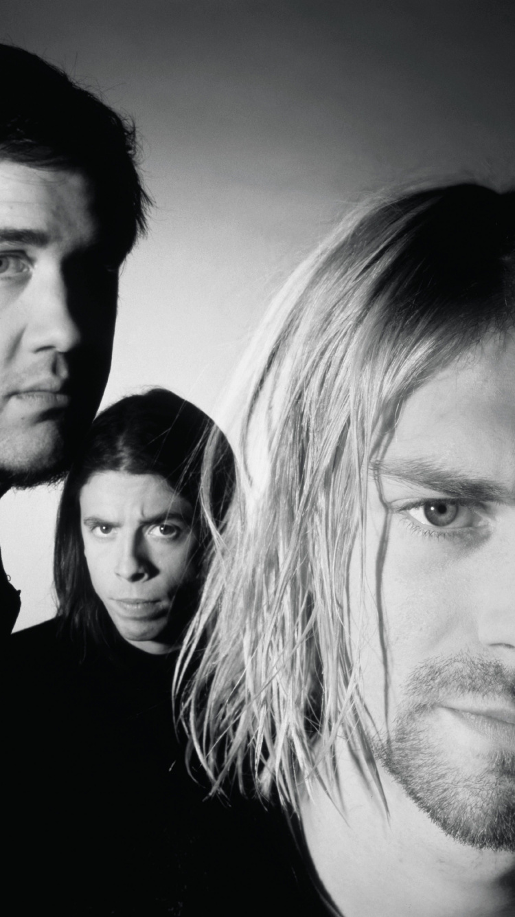 Nirvana, Album, Eyebrow, Forehead, Grunge. Wallpaper in 750x1334 Resolution