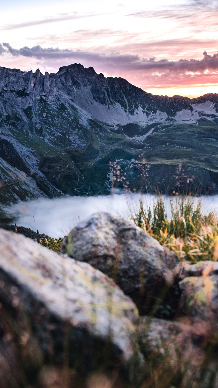 Paysage Naturel, Highland, Soubassement, Lever. Wallpaper in 750x1334 Resolution