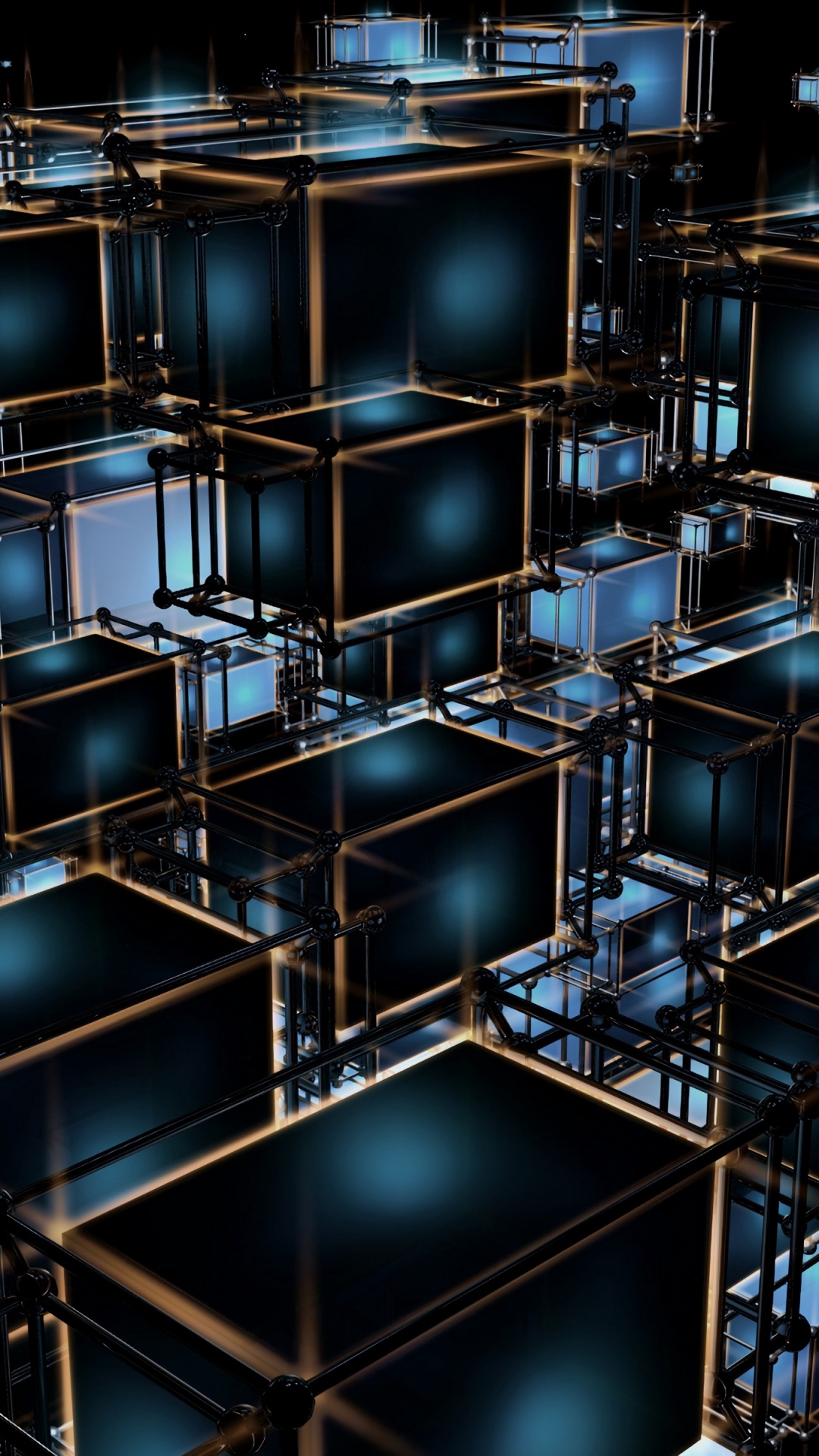 Black and White Square Illustration. Wallpaper in 1080x1920 Resolution