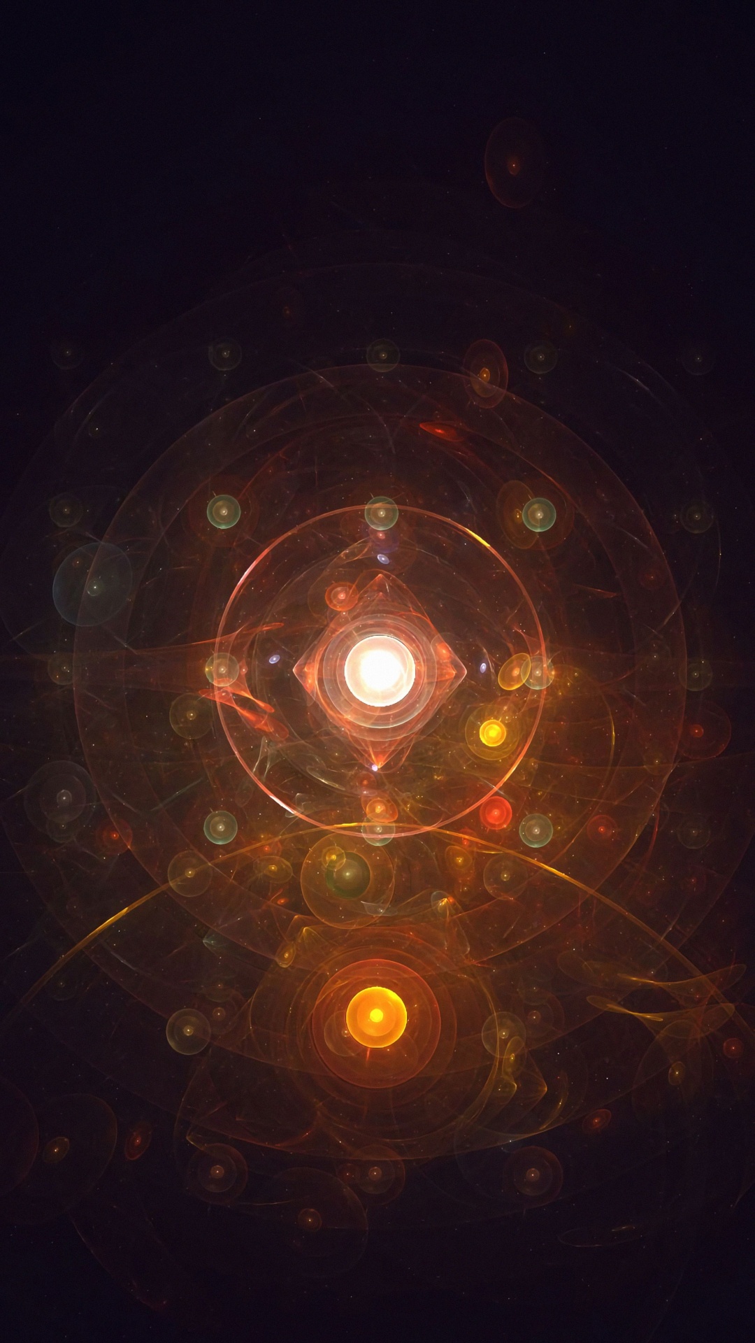 Luminaire Rouge et Jaune. Wallpaper in 1080x1920 Resolution