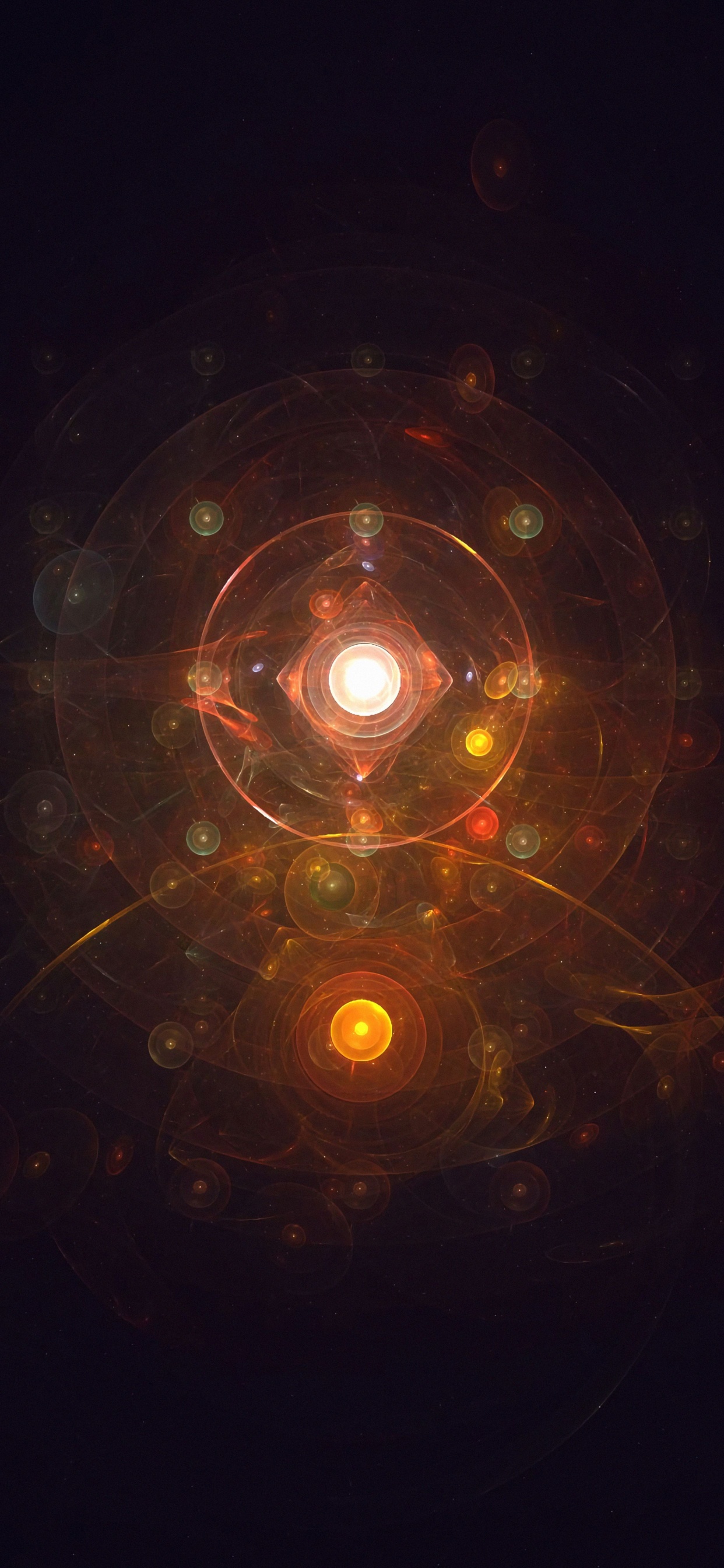 Luminaire Rouge et Jaune. Wallpaper in 1242x2688 Resolution