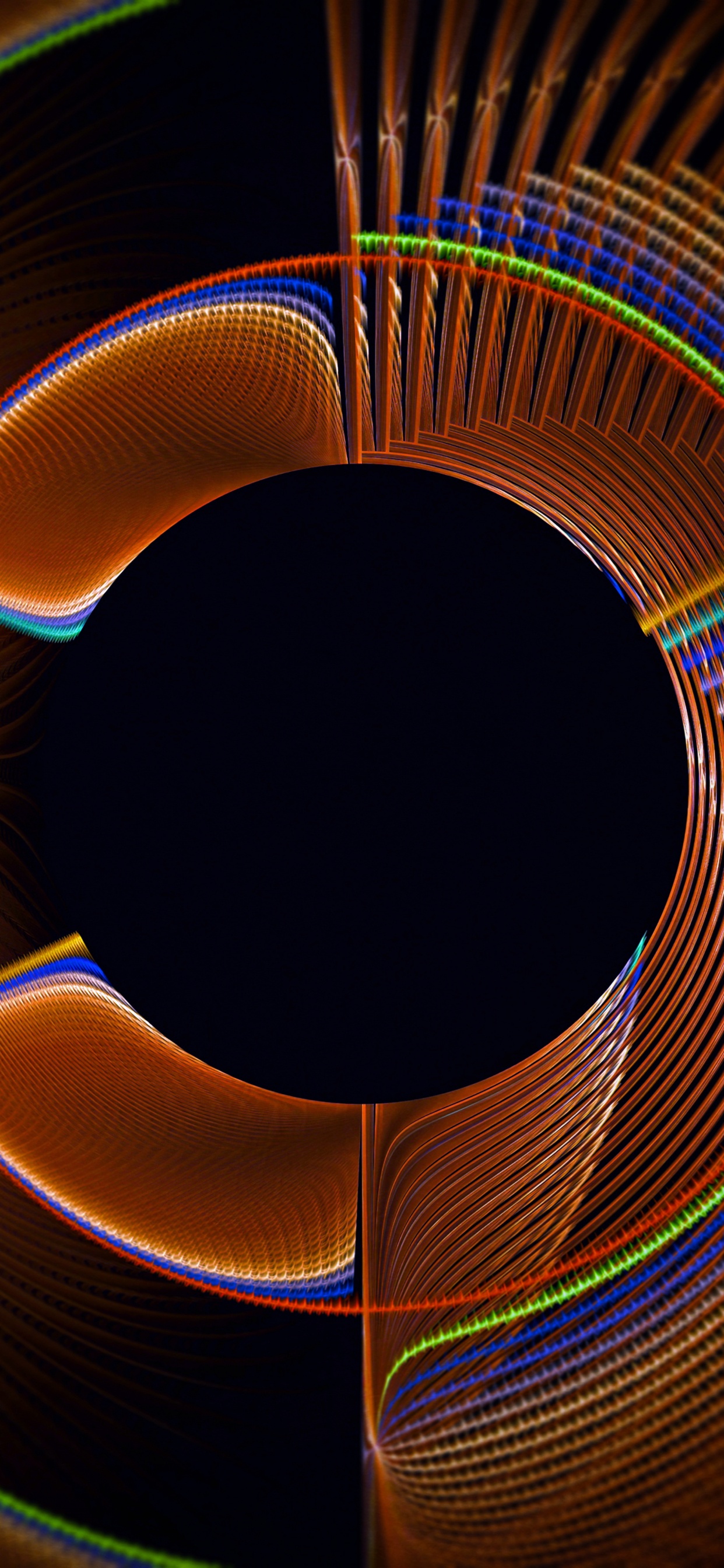 Luz Espiral Azul y Blanca. Wallpaper in 1242x2688 Resolution