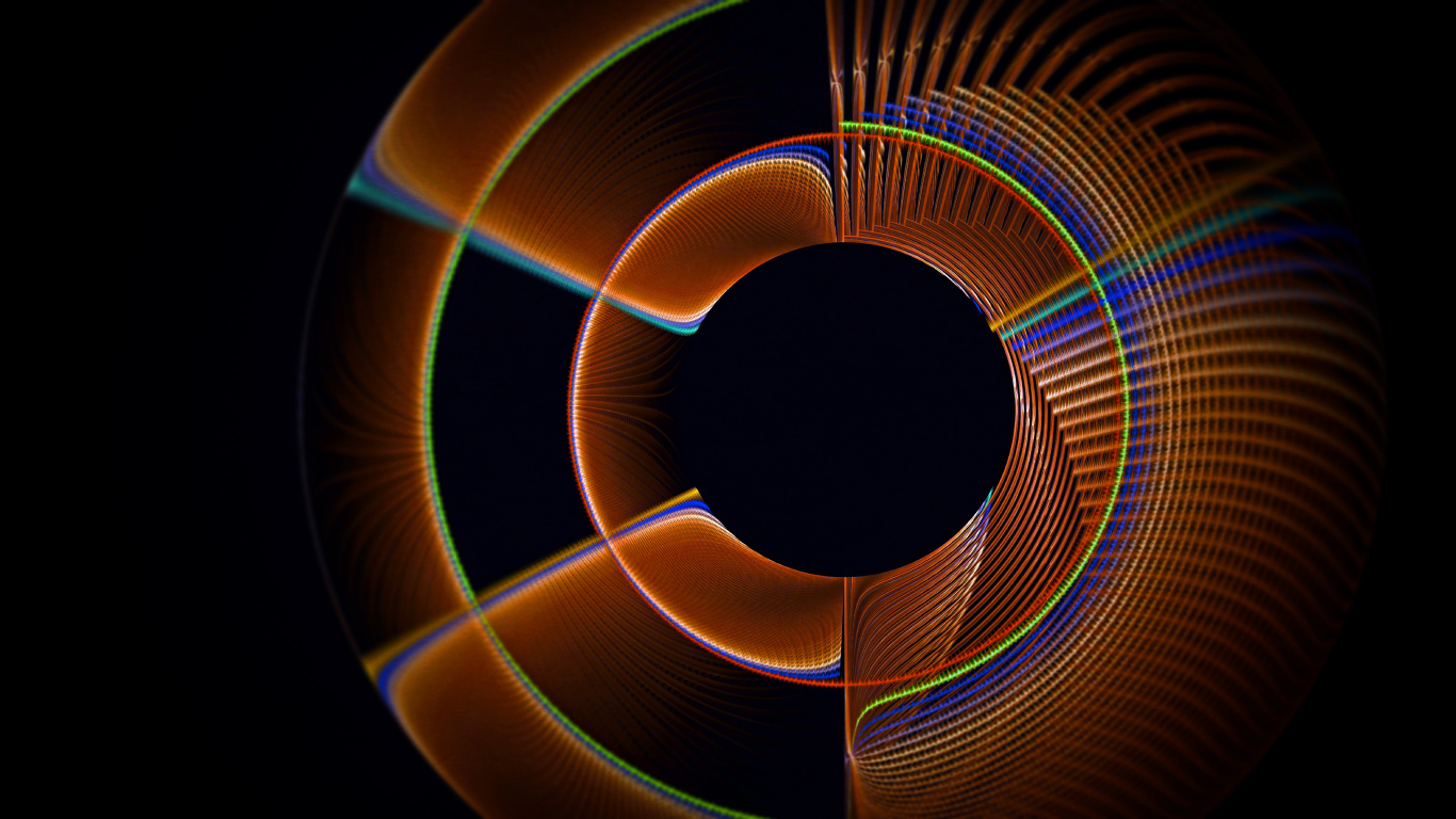 Lumière Spirale Bleue et Blanche. Wallpaper in 1366x768 Resolution