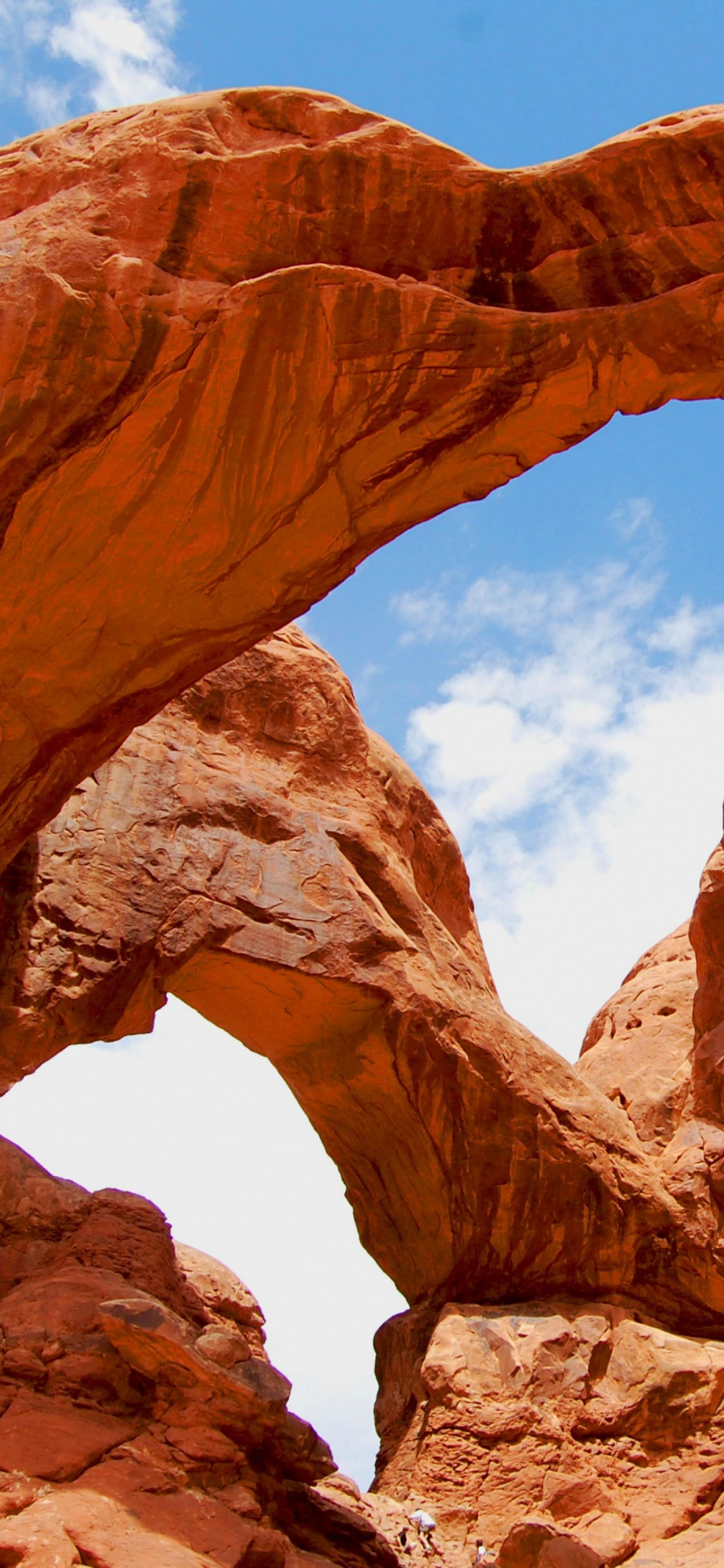 Brown Rock Formation Under Blue Sky During Daytime. Wallpaper in 1125x2436 Resolution