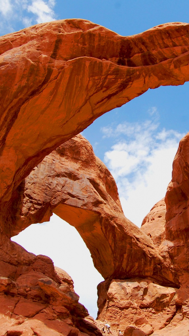 Brown Rock Formation Under Blue Sky During Daytime. Wallpaper in 720x1280 Resolution