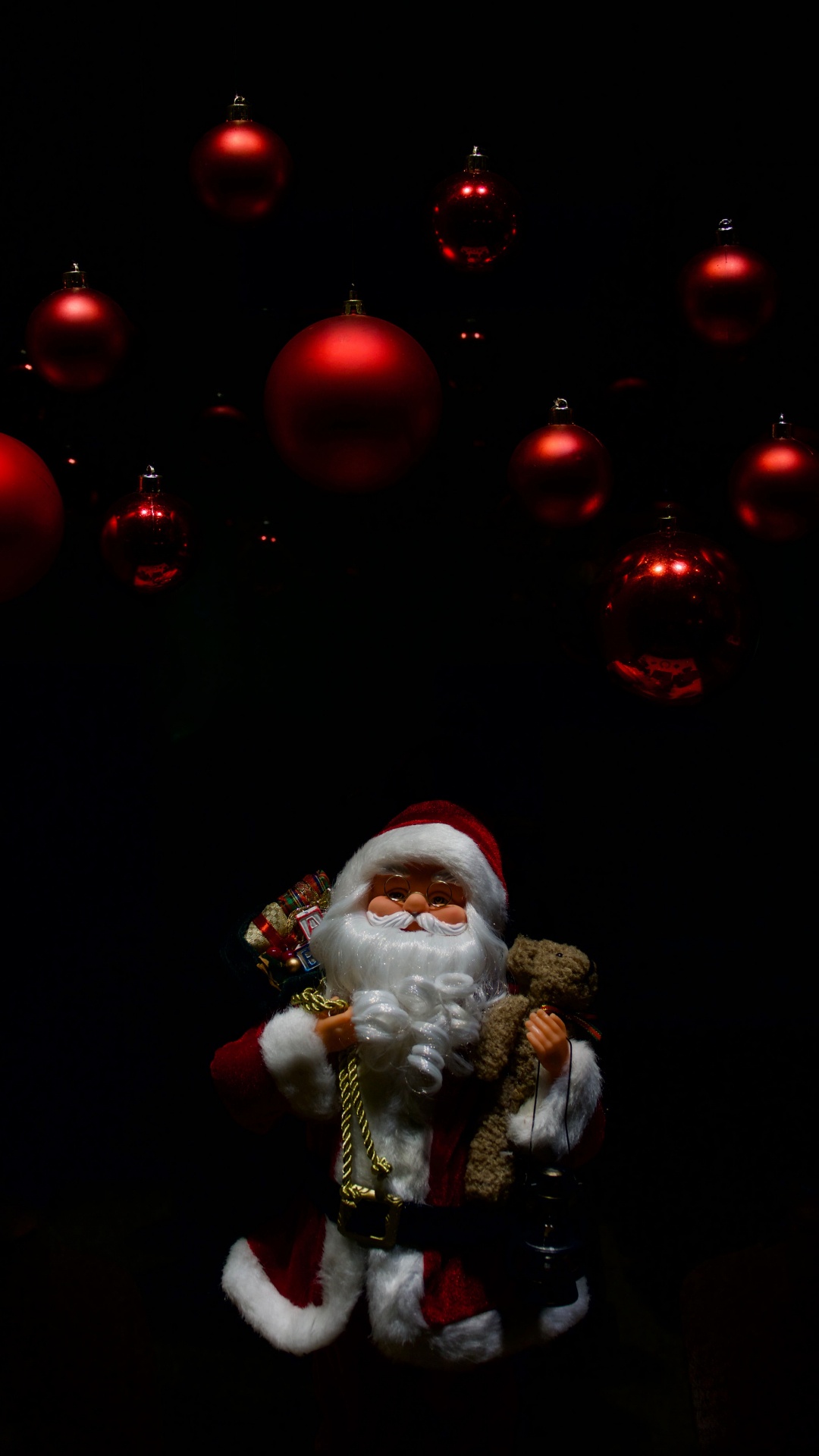 Christmas Day, Santa Claus, New Year, Red, Christmas. Wallpaper in 1080x1920 Resolution