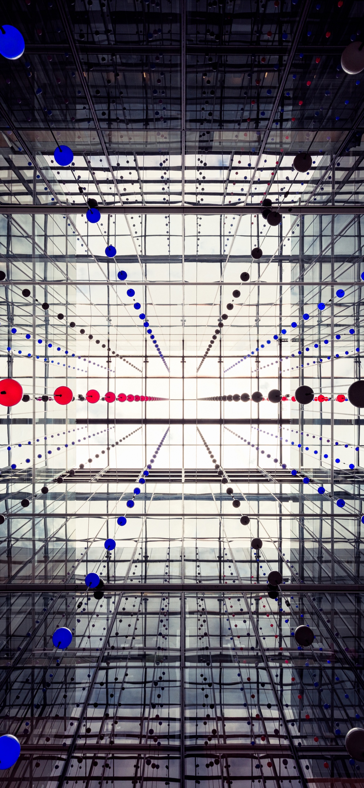 White and Red Light Fixture. Wallpaper in 1242x2688 Resolution