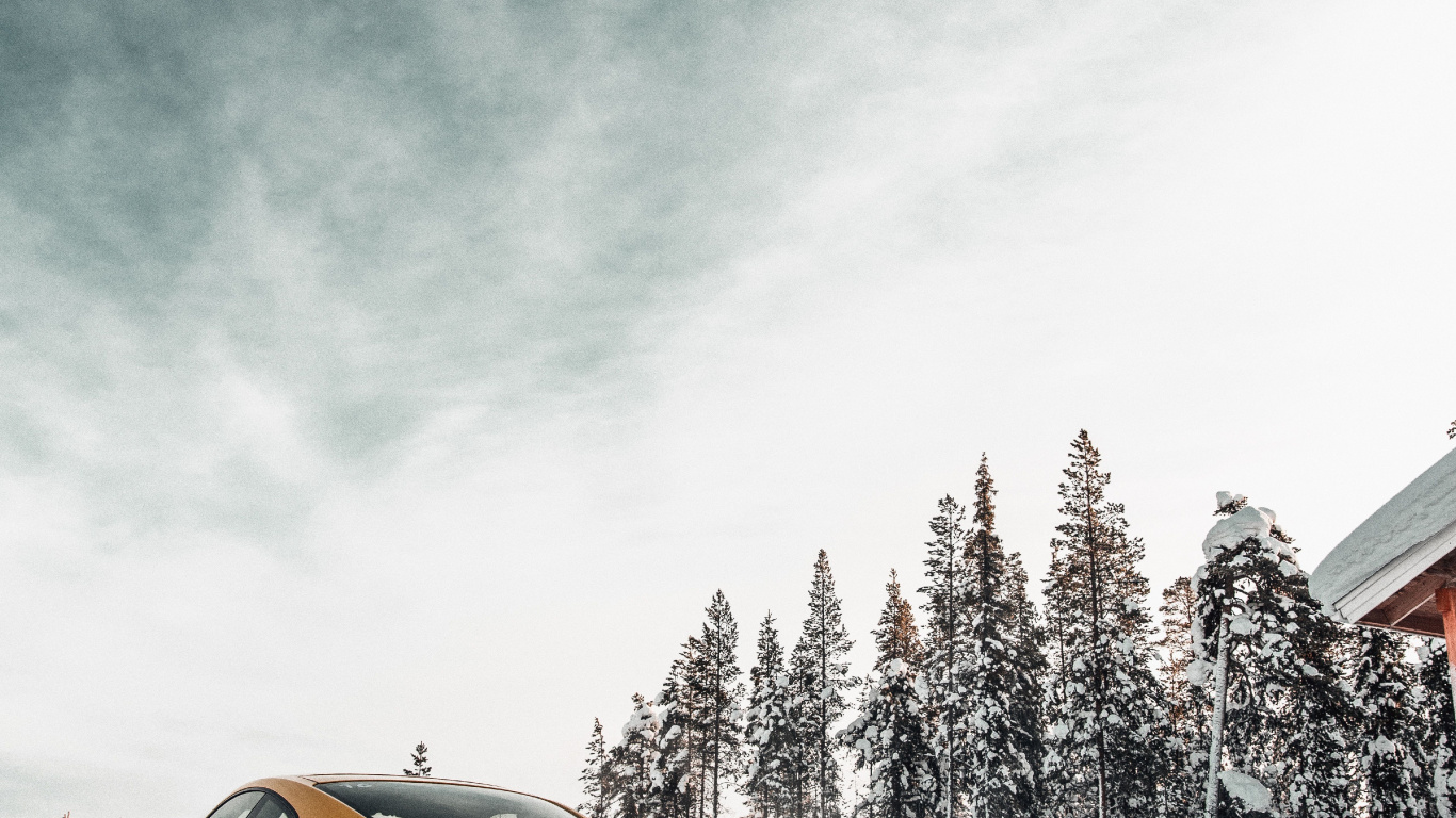 Black and Yellow Cars on Road. Wallpaper in 1366x768 Resolution