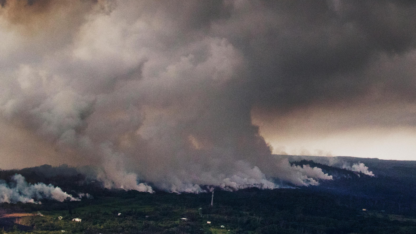 火山灰, 气氛, 烟雾, 积云, 熔岩 壁纸 1366x768 允许