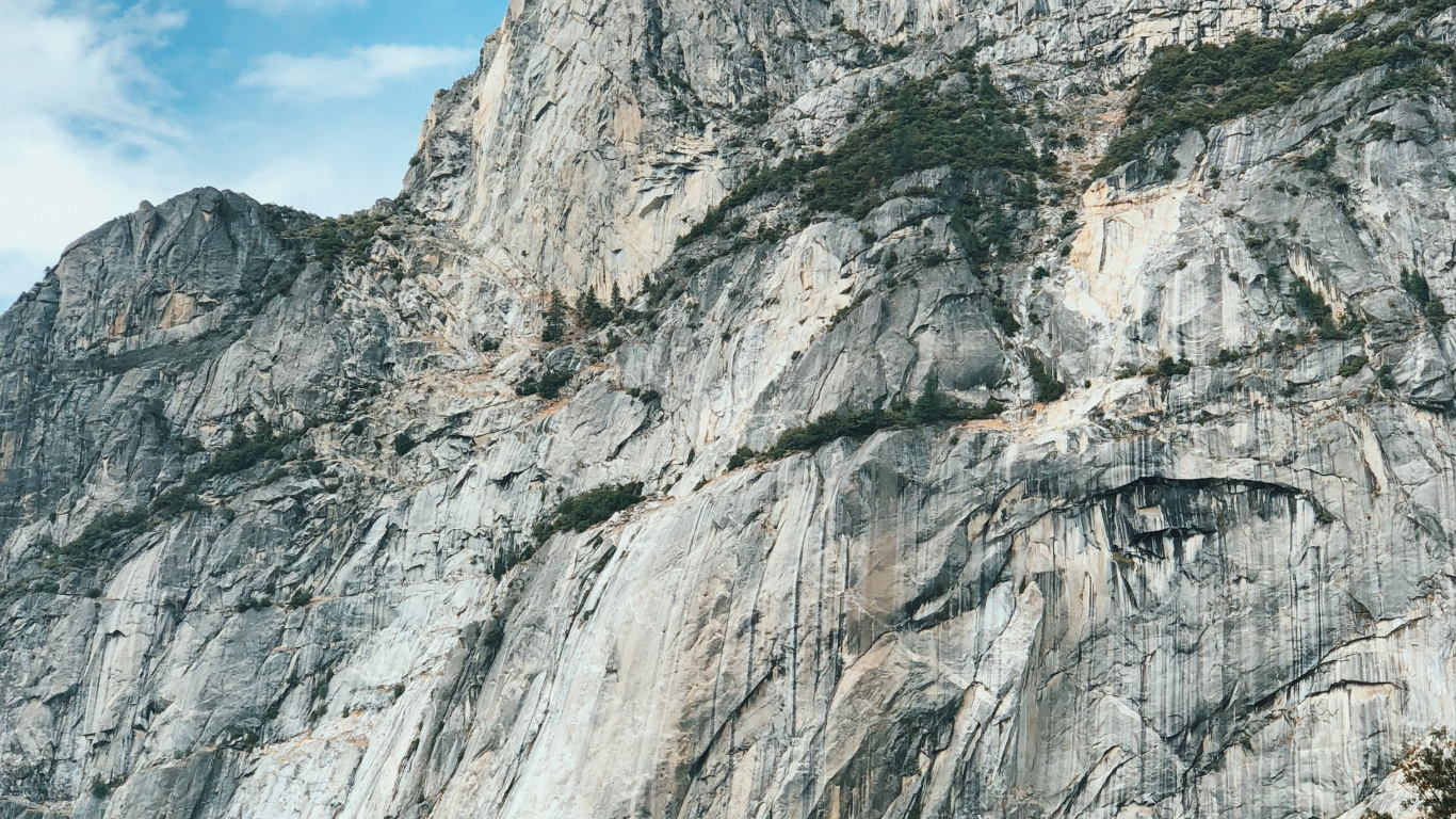 Yosemite National Park, Bergigen Landschaftsformen, Naturlandschaft, Hochland, Aufschluss. Wallpaper in 1366x768 Resolution