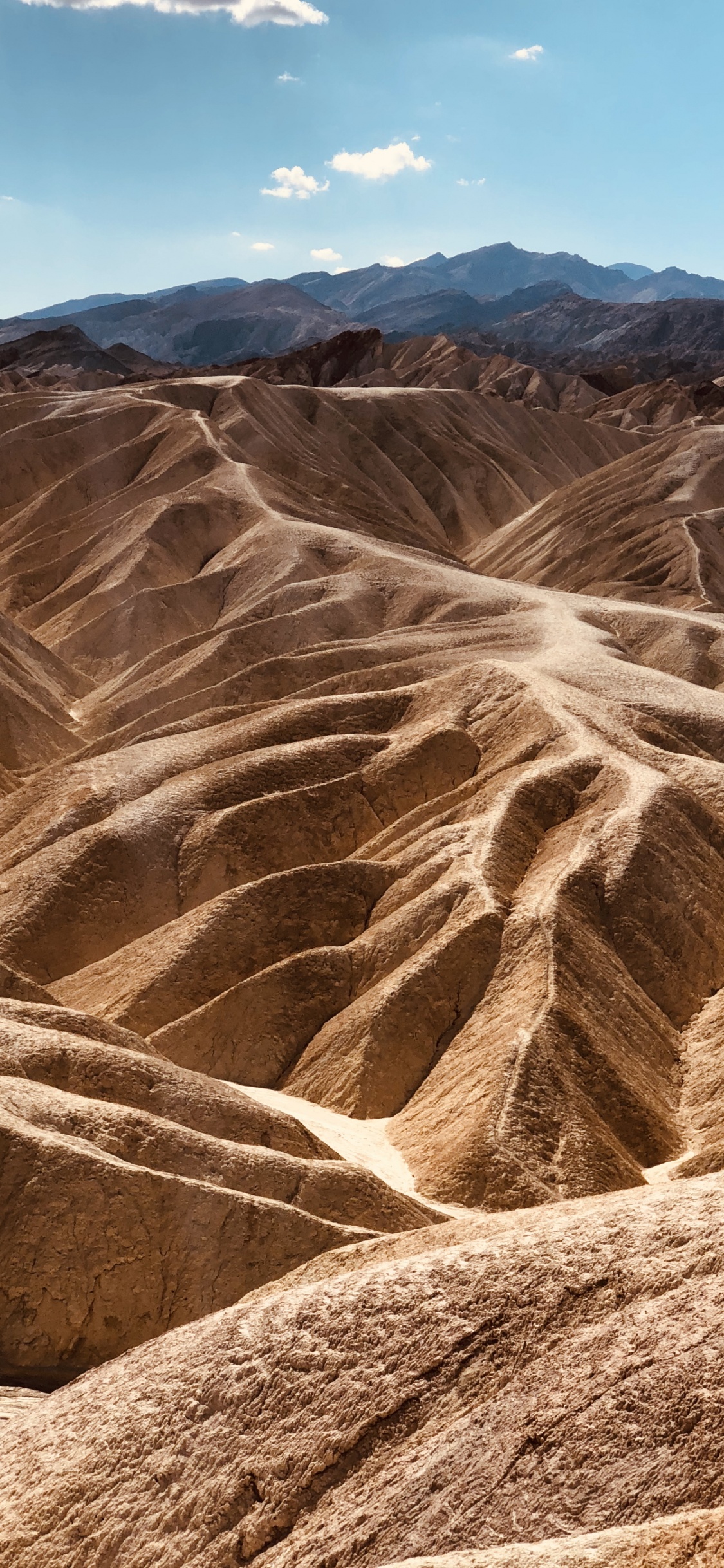 Wadi, National Park, Badlands, Death Valley, Badlands National Park. Wallpaper in 1125x2436 Resolution