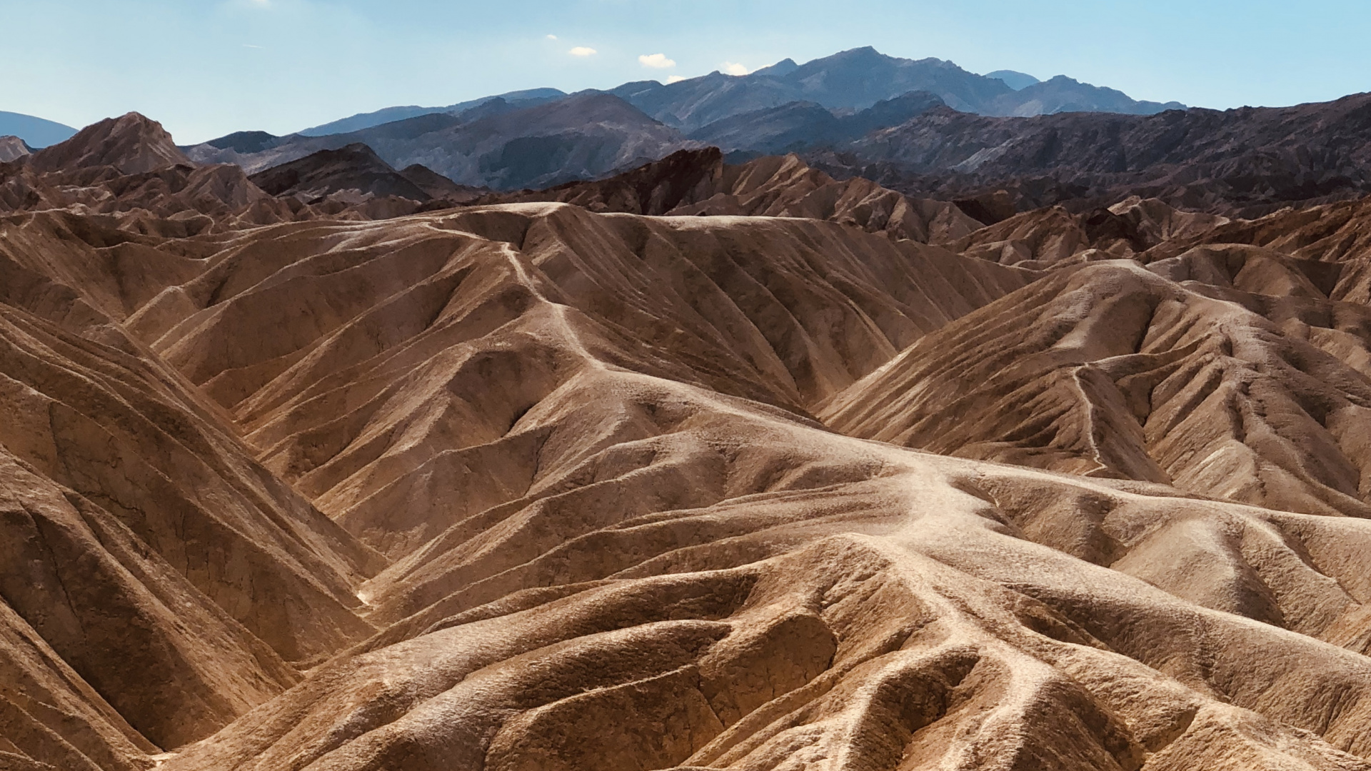 Wadi, Nationalpark, Ödland, Death Valley, Badlands National Park. Wallpaper in 1920x1080 Resolution