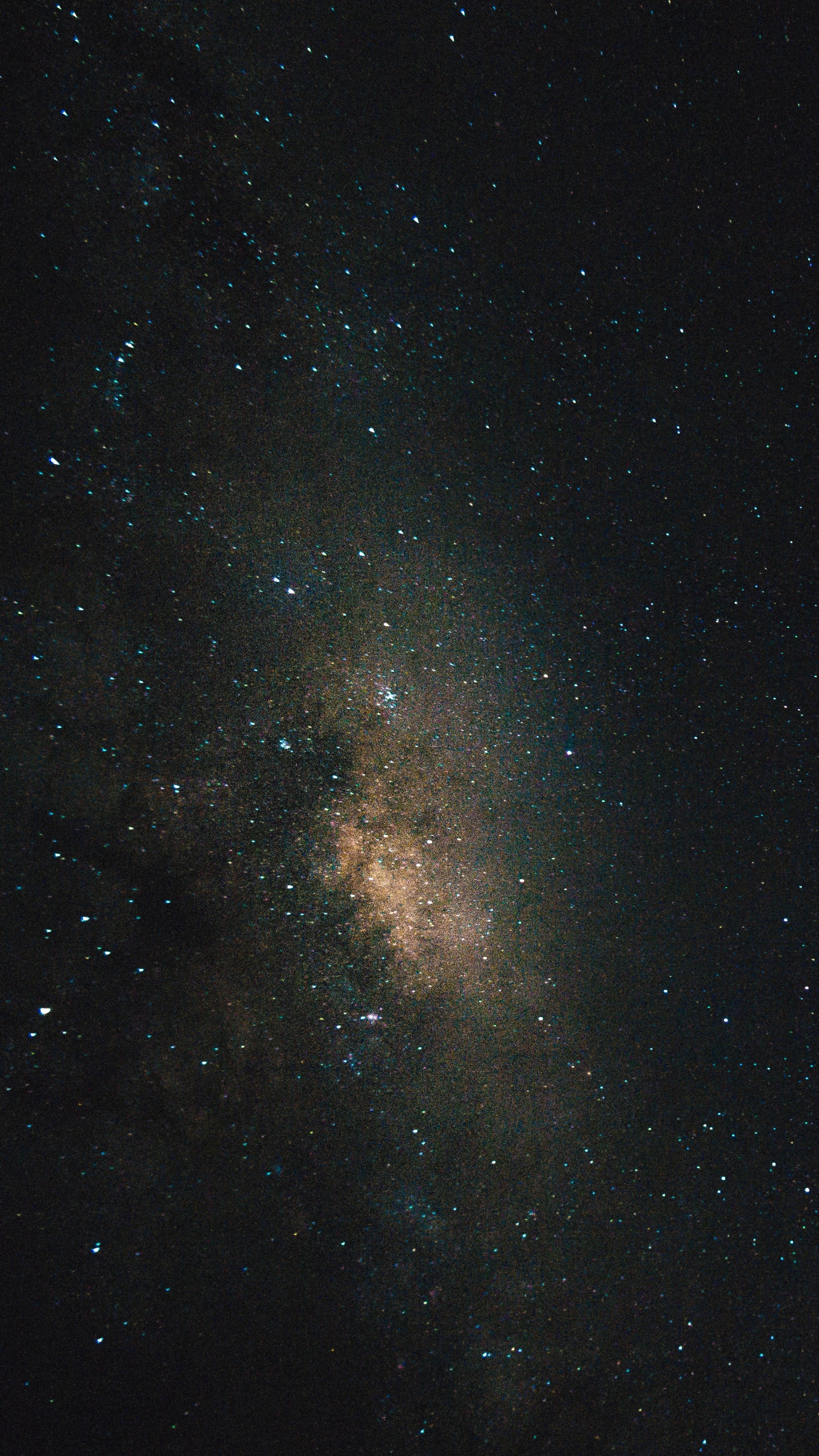 Black and White Starry Night. Wallpaper in 1440x2560 Resolution