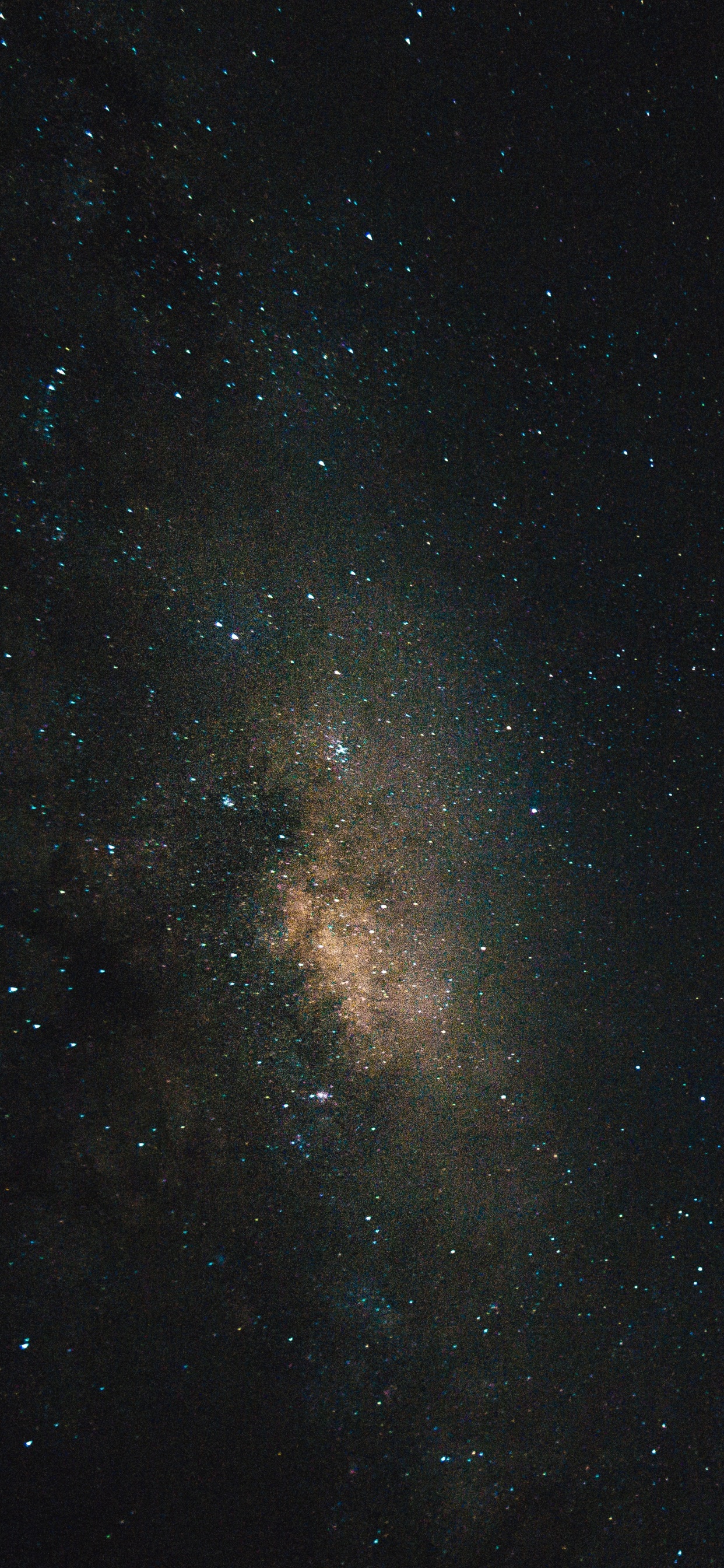 Noche Estrellada en Blanco y Negro. Wallpaper in 1242x2688 Resolution