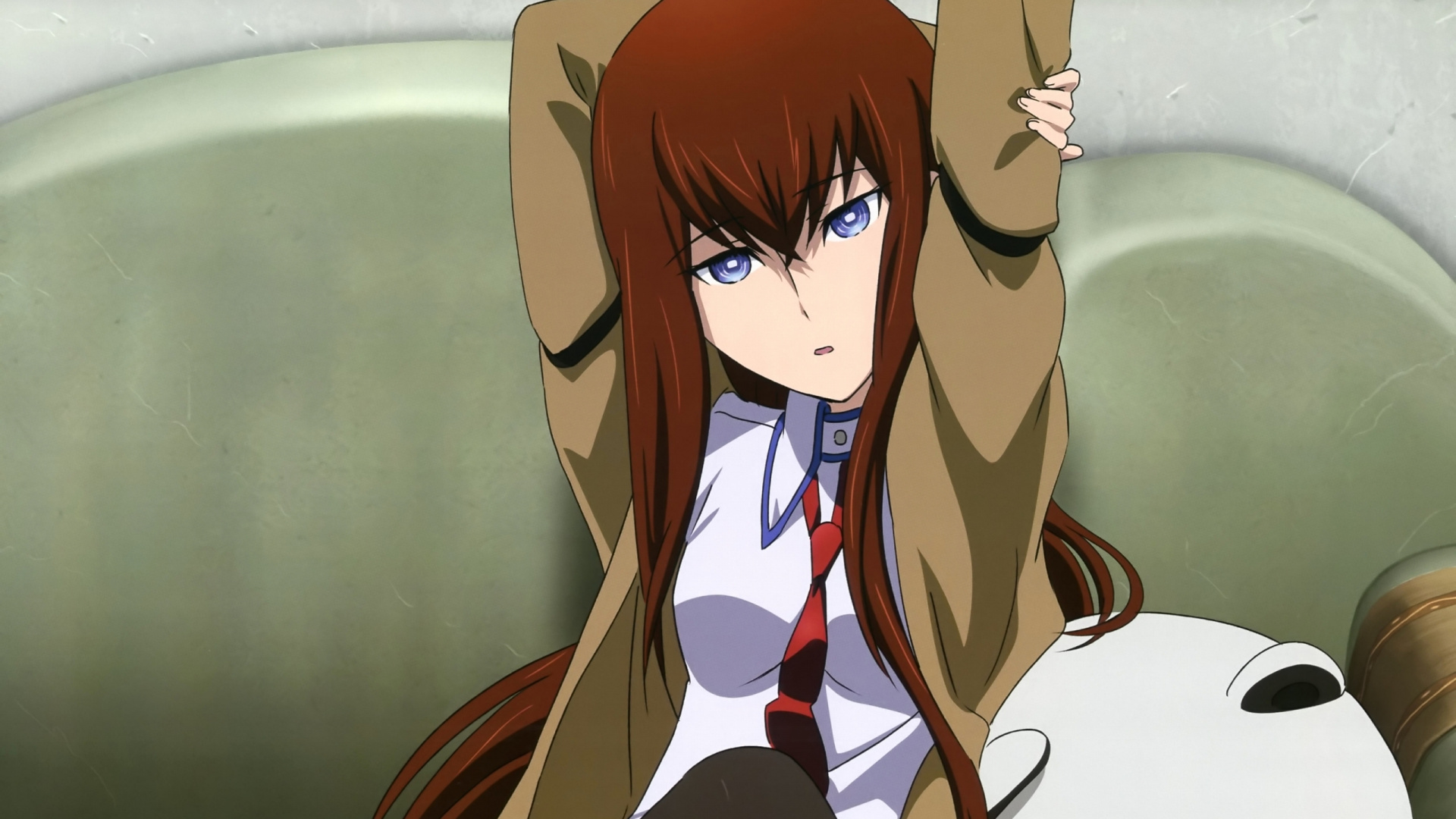 Braunhaarige Weibliche Anime-Figur. Wallpaper in 1920x1080 Resolution