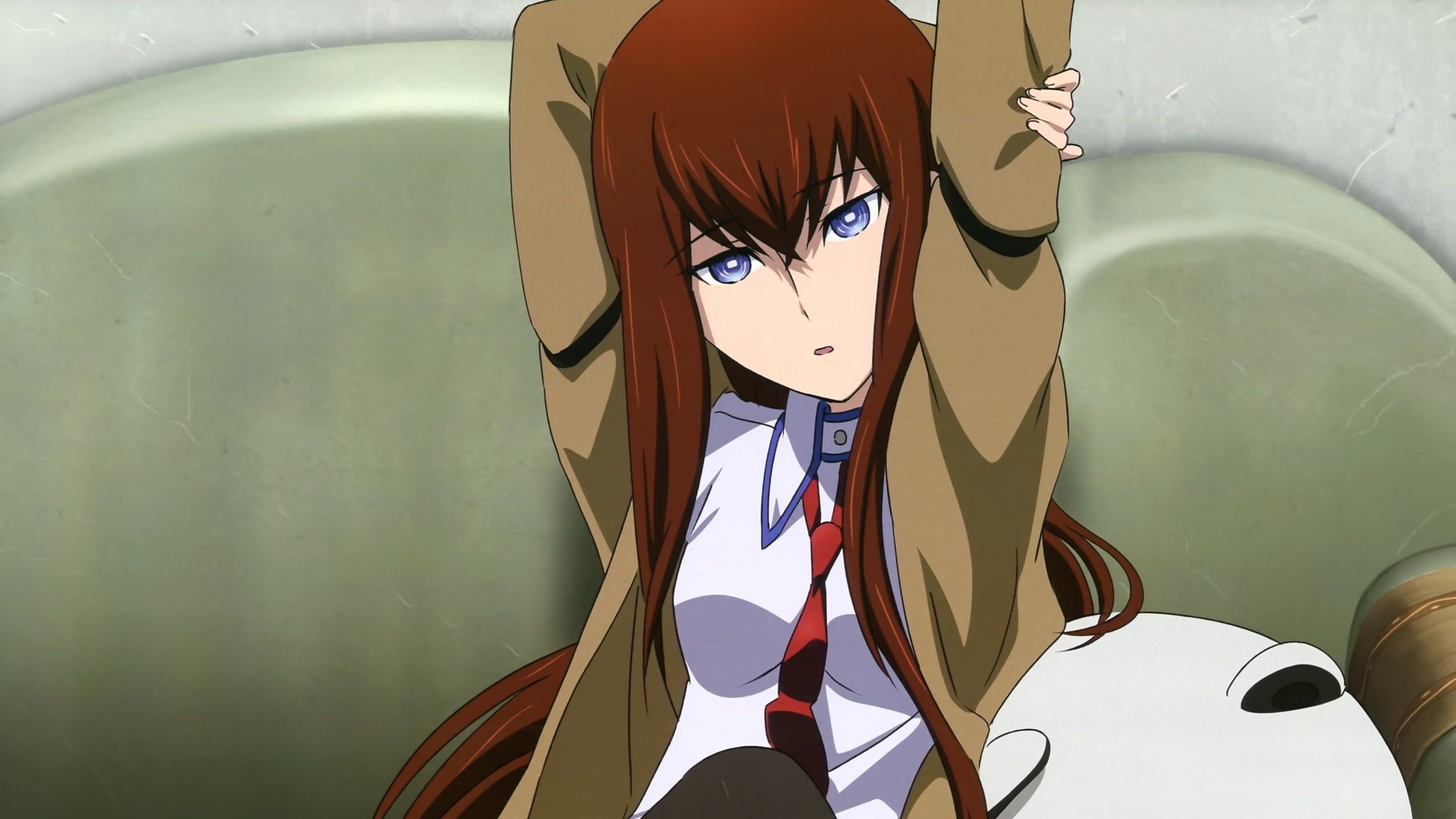 Personnage D'anime Féminin Aux Cheveux Bruns. Wallpaper in 2560x1440 Resolution