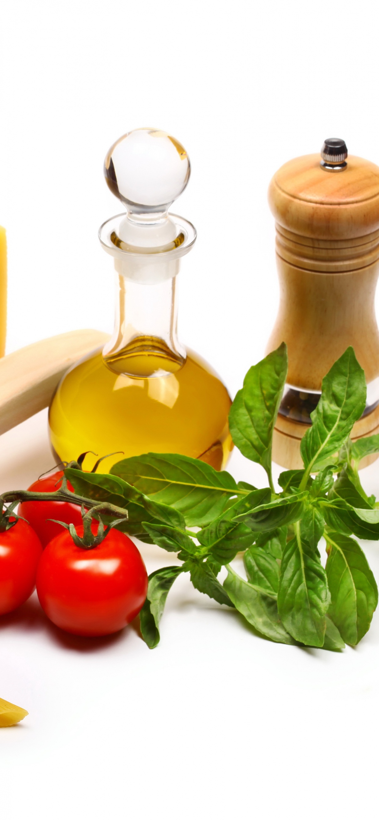 Geschnittener Käse Und Grünes Gemüse Auf Weißer Keramikplatte. Wallpaper in 1242x2688 Resolution