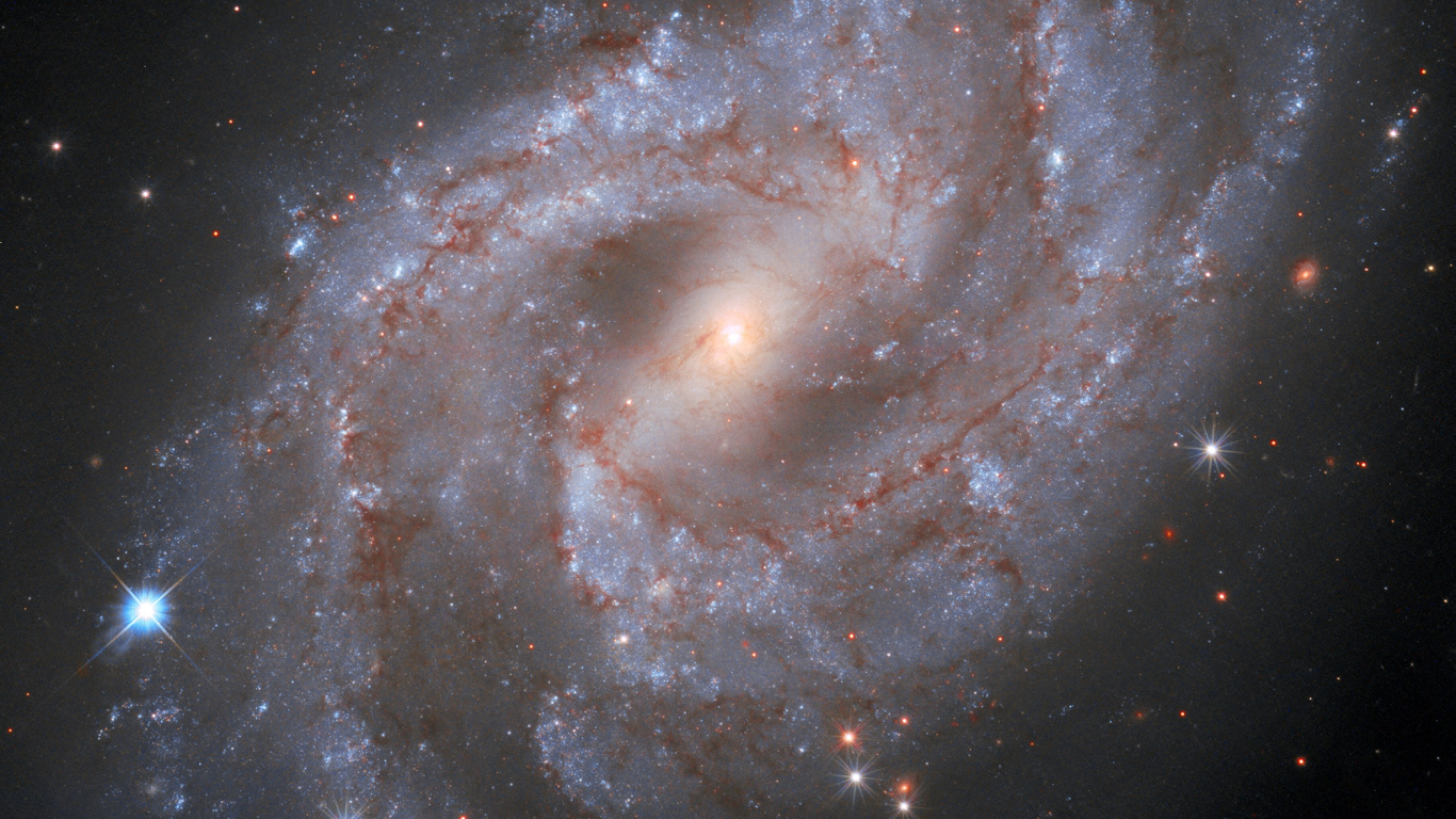 Ngc 2525, Galaxy, Spiral Galaxy, Supernova, Star. Wallpaper in 1366x768 Resolution
