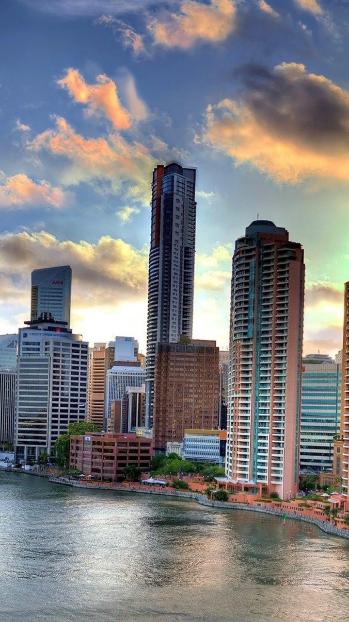 City Skyline Under Cloudy Sky During Daytime. Wallpaper in 720x1280 Resolution
