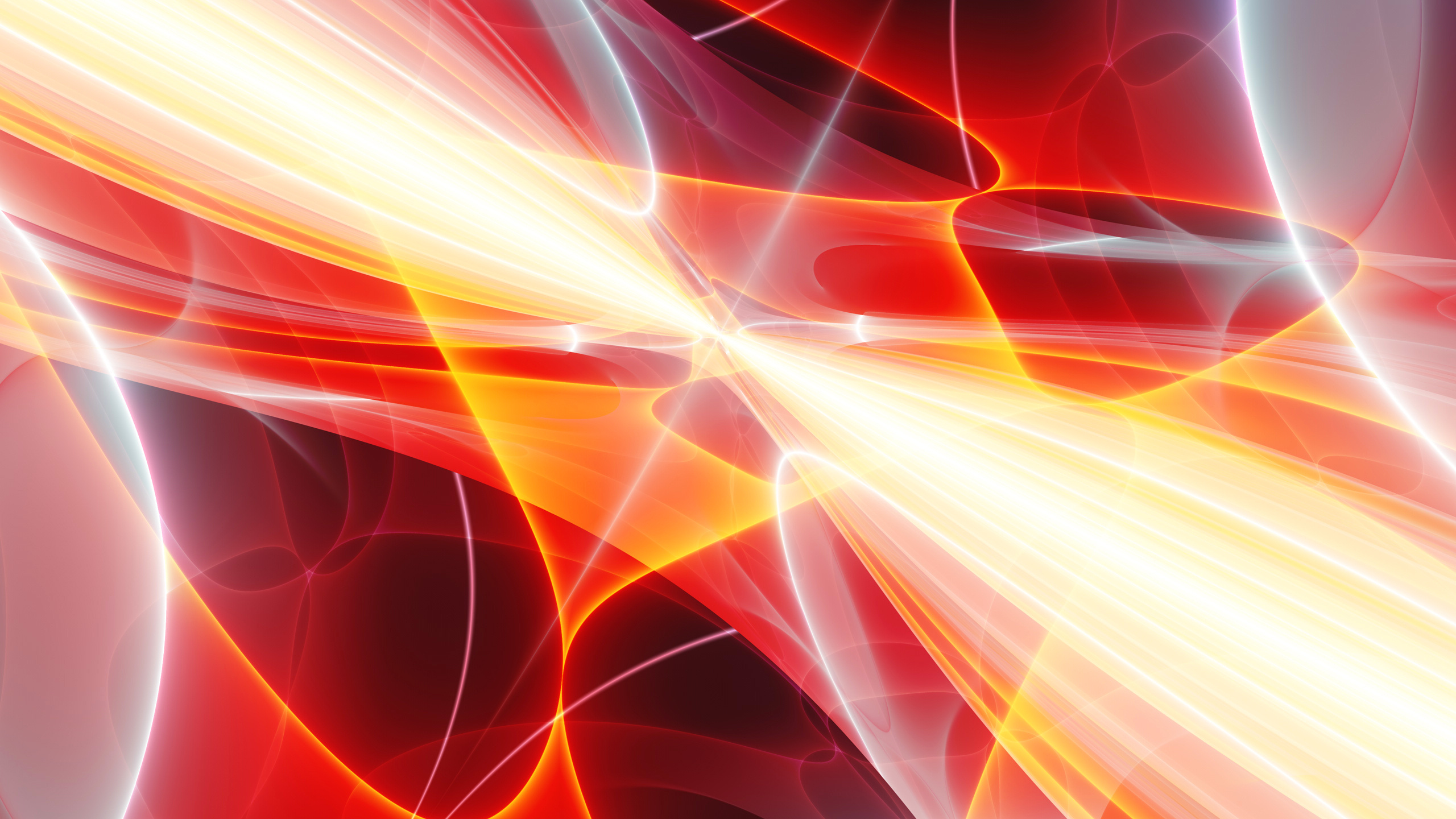 Blaues Und Gelbes Licht Digitales Hintergrundbild. Wallpaper in 2560x1440 Resolution