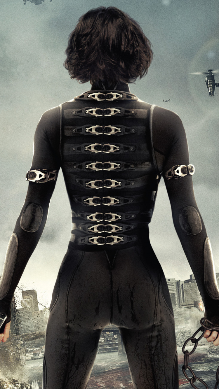 Mujer en Traje Negro Sosteniendo un Palo Con Fuego. Wallpaper in 750x1334 Resolution