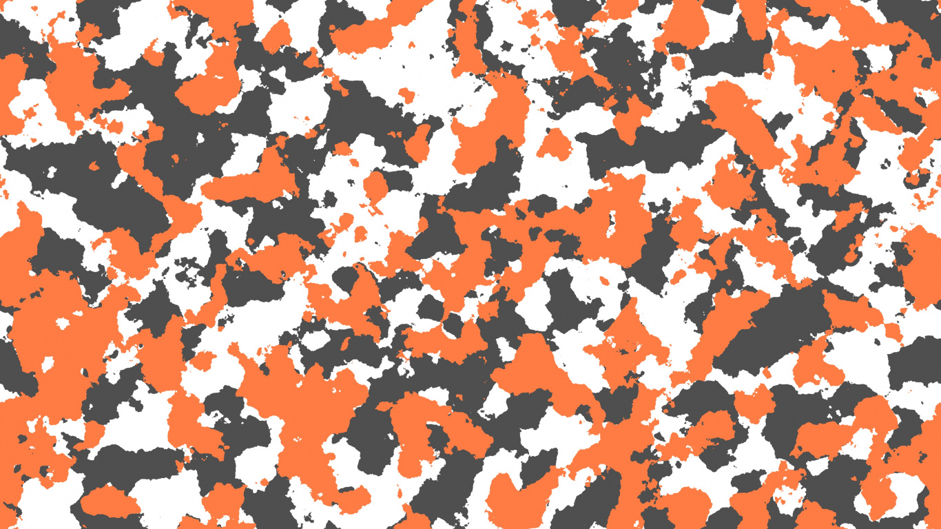 Peinture Abstraite Orange et Blanche. Wallpaper in 1366x768 Resolution