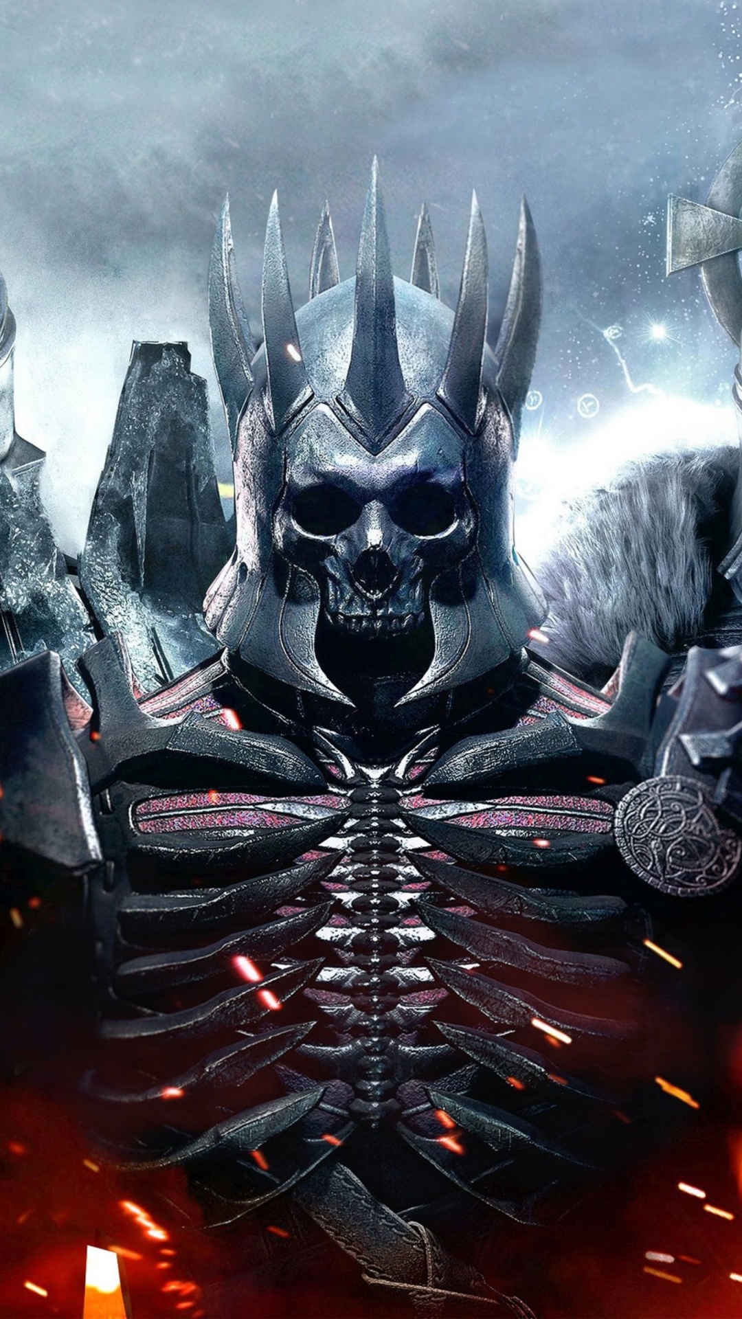 Ilustración de Monstruo Negro y Gris. Wallpaper in 1080x1920 Resolution