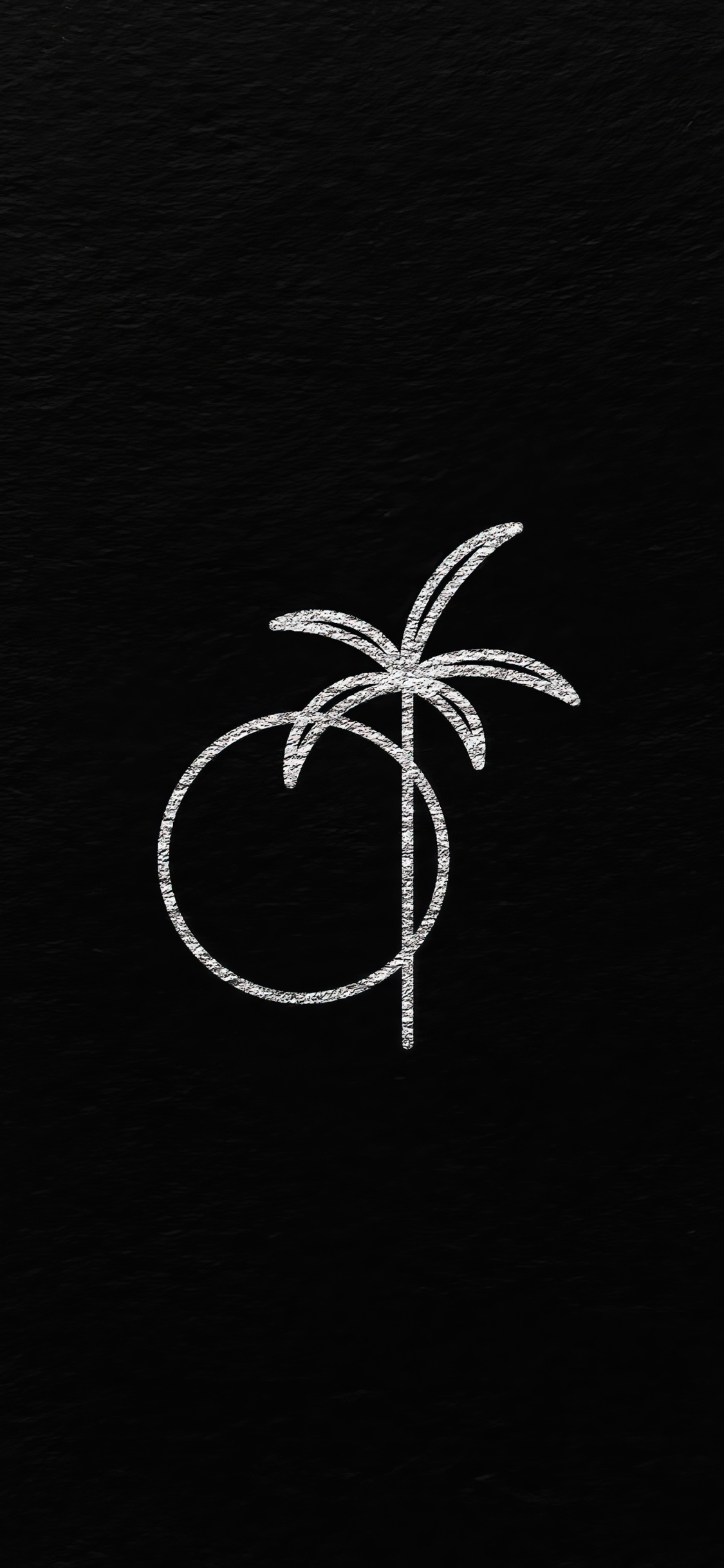 Noir et Blanc, Plante Terrestre, Cercle, Obscurité, Logo. Wallpaper in 1125x2436 Resolution