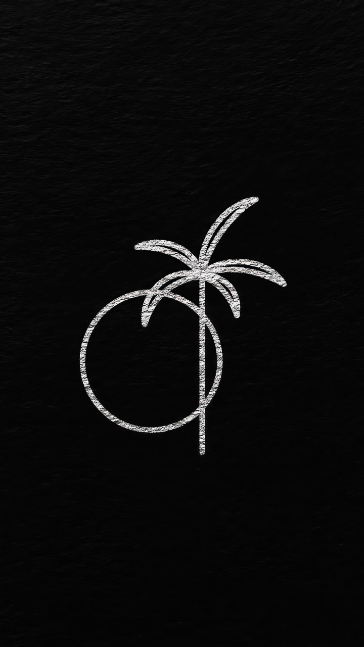 Noir et Blanc, Plante Terrestre, Cercle, Obscurité, Logo. Wallpaper in 720x1280 Resolution