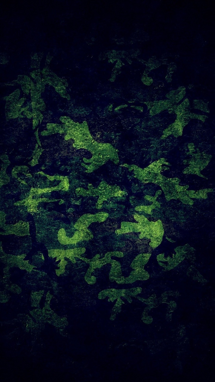 Hojas Verdes Sobre Fondo Negro. Wallpaper in 720x1280 Resolution