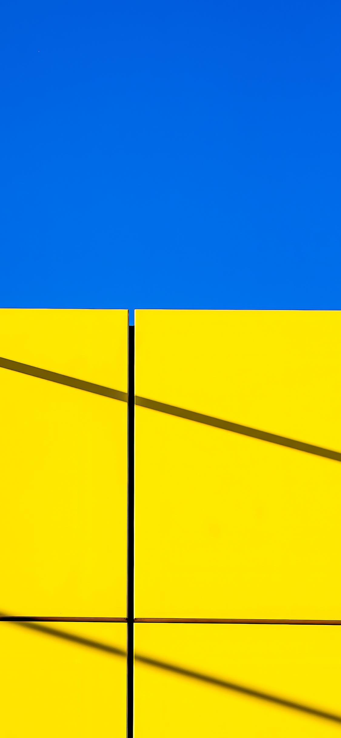 Usine de Moutarde, la Pureté de la Couleur, Jaune, Rectangle, Pente. Wallpaper in 1125x2436 Resolution