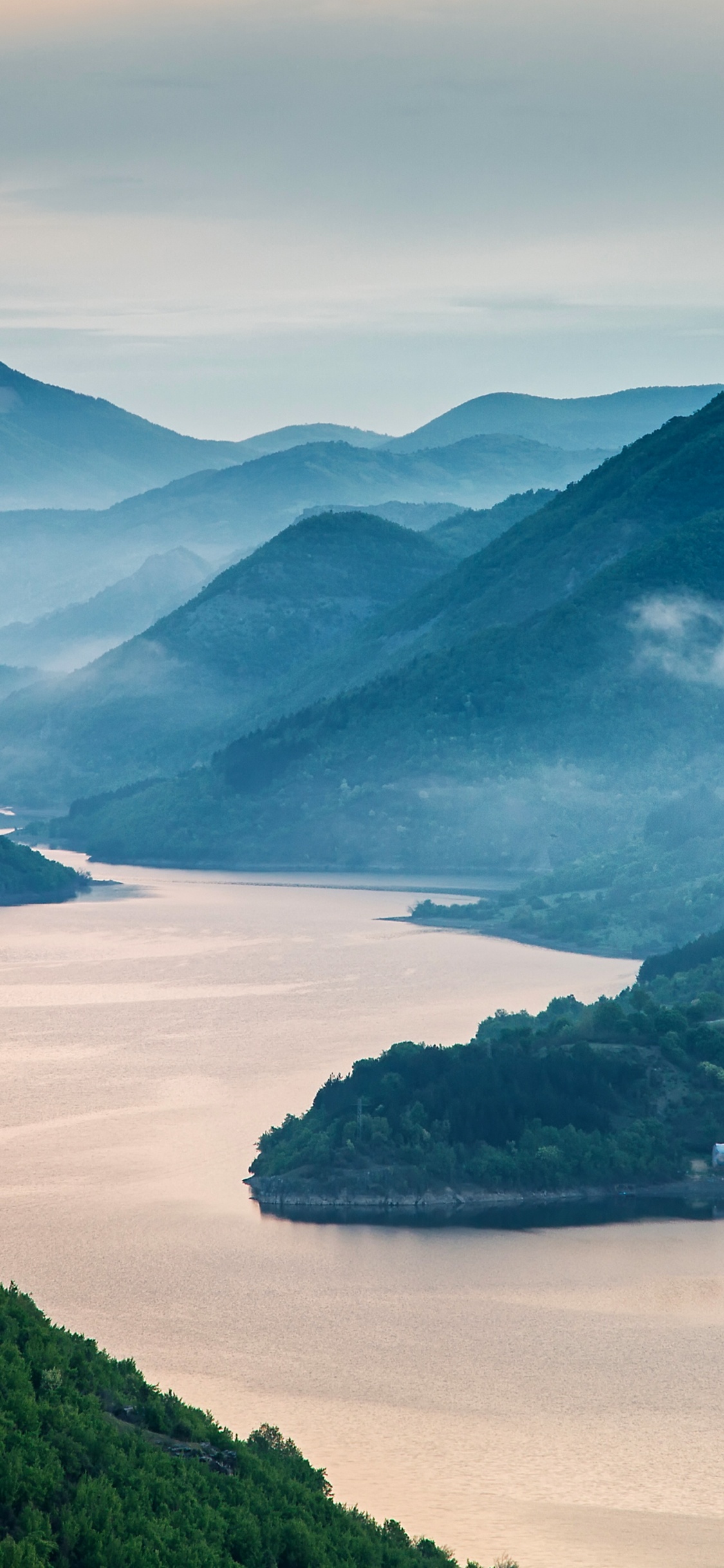 Dell Inspiron, Dell, Cloud, Water, Mountain. Wallpaper in 1125x2436 Resolution