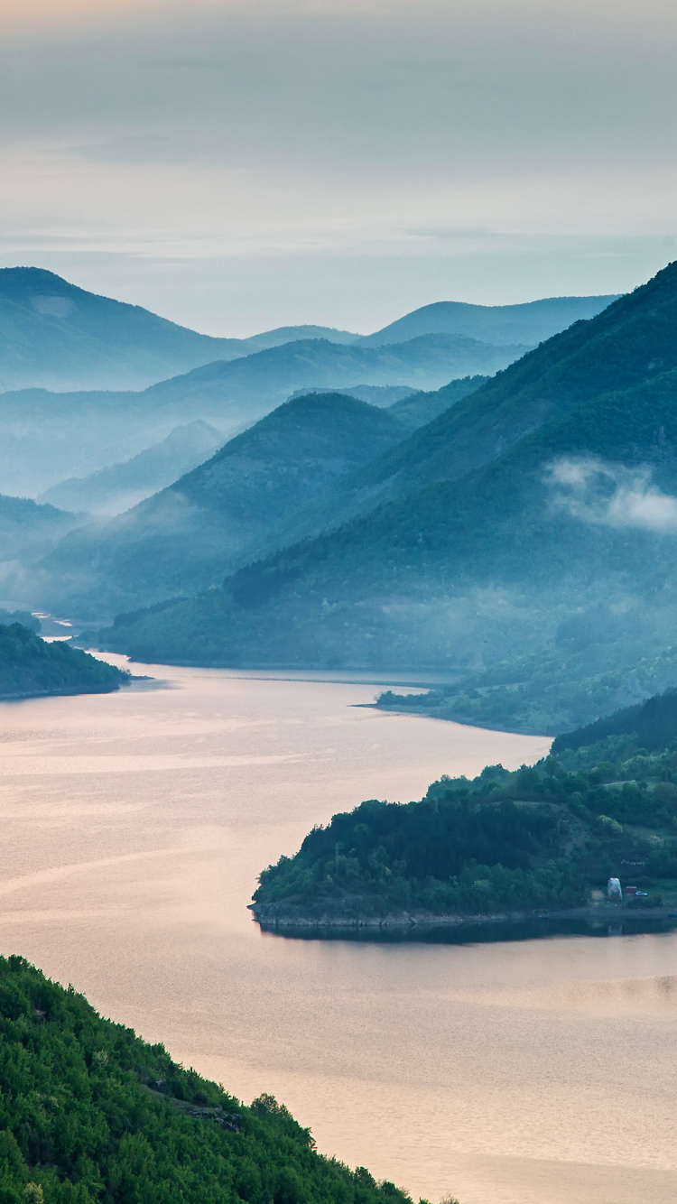 Dell Inspiron, Dell, Cloud, Water, Mountain. Wallpaper in 750x1334 Resolution