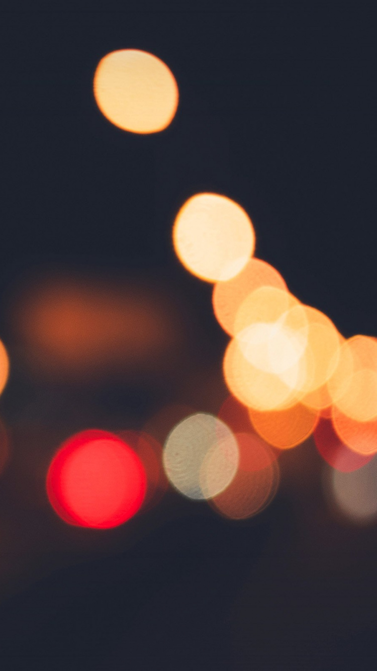 Lumières Bokeh Jaunes et Blanches. Wallpaper in 750x1334 Resolution