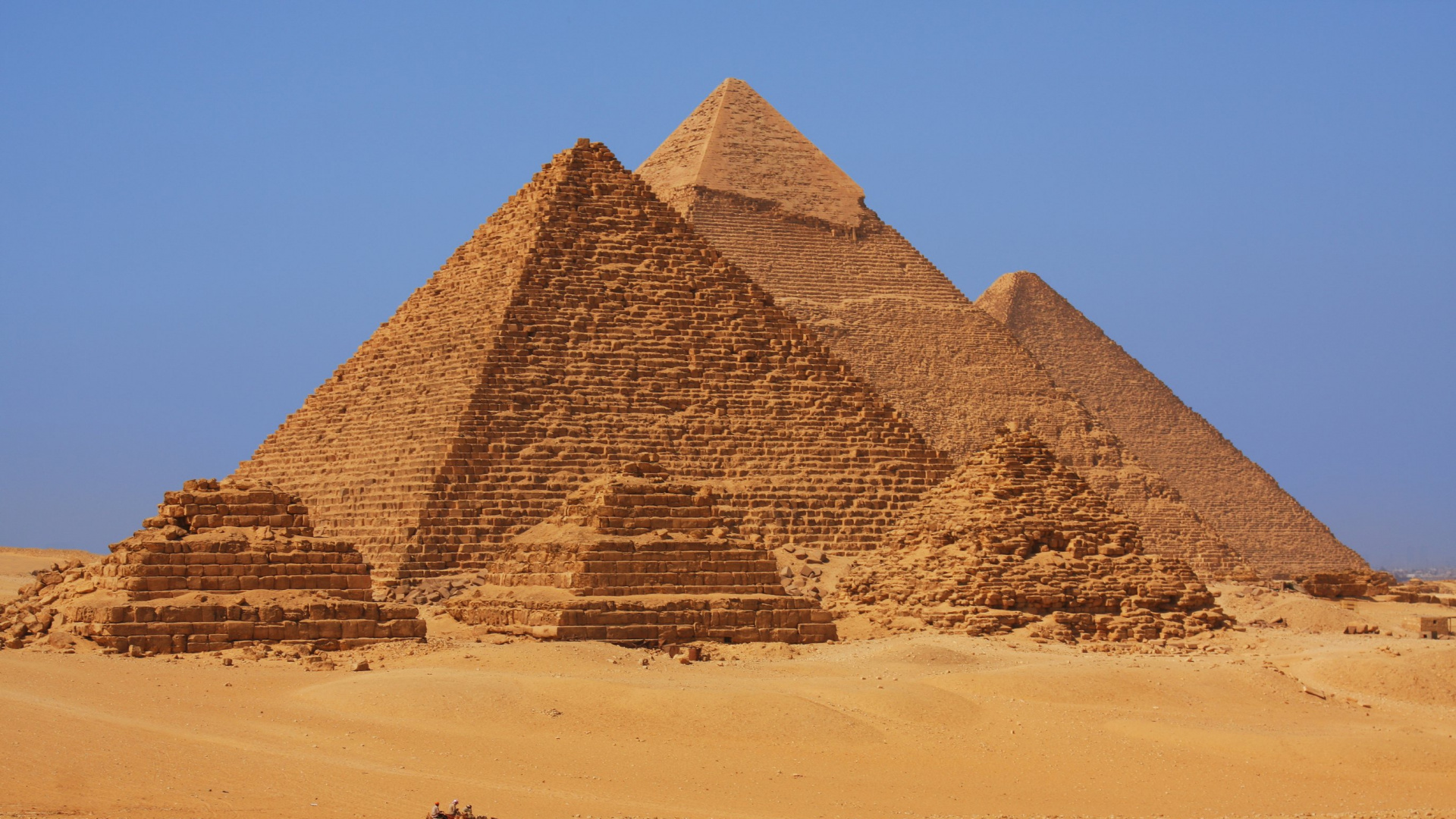 Pyramid of Giza in The Desert During Daytime. Wallpaper in 1920x1080 Resolution