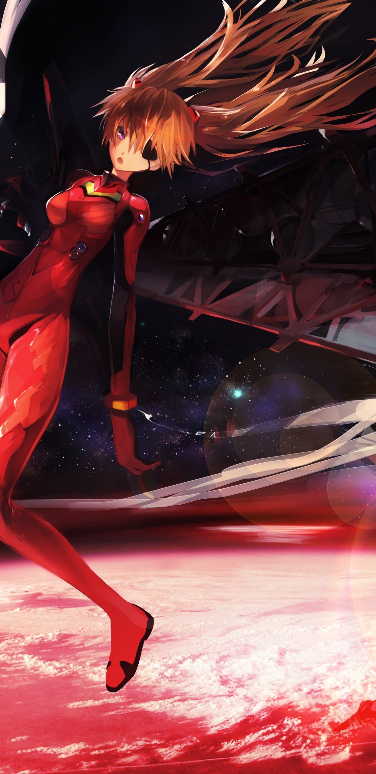 Asuka Langley Soryu, Rei Ayanami, Anime, Human Body, Entertainment. Wallpaper in 1440x2960 Resolution